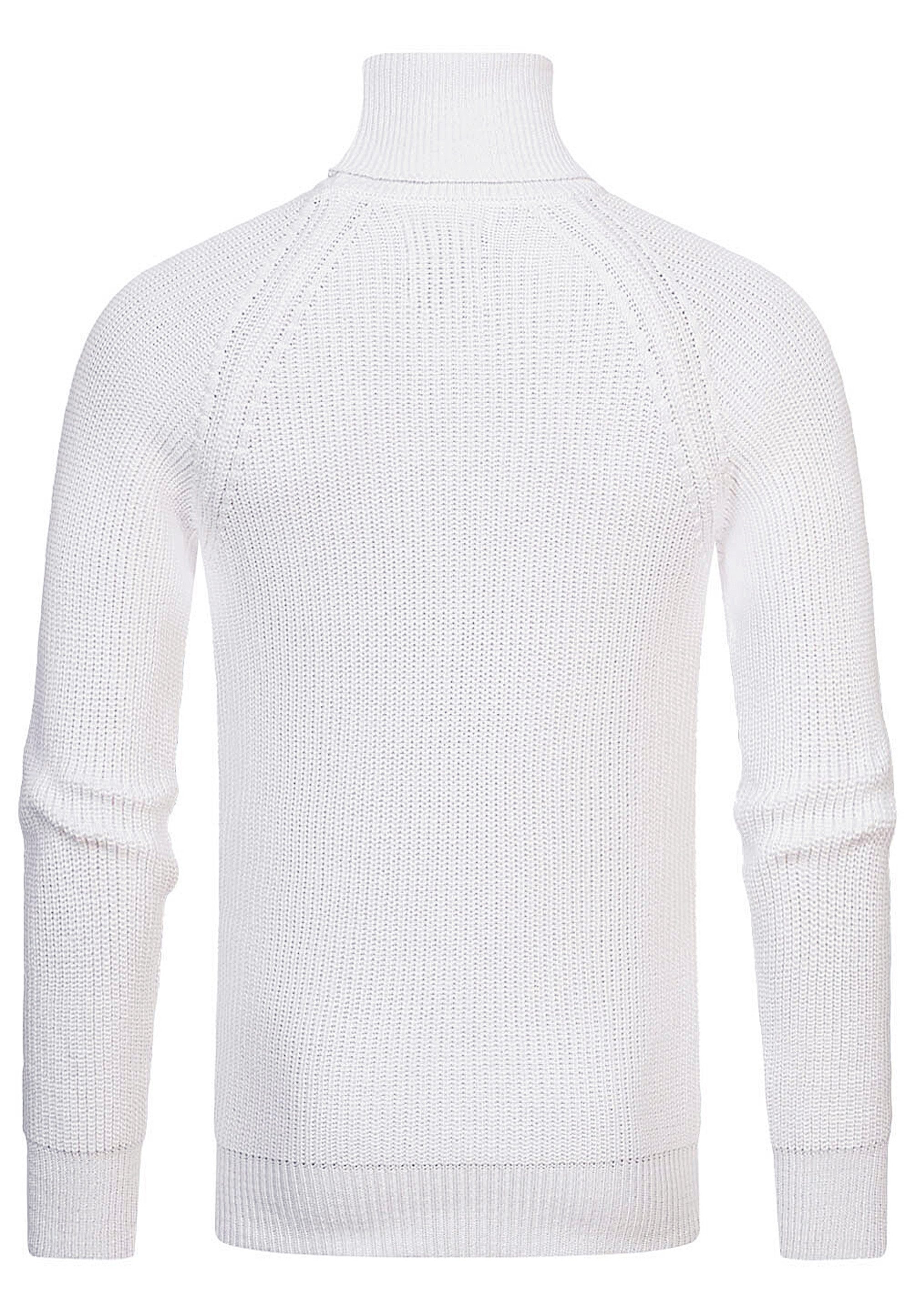 R-NEAL Rollkragenpullover Rollkragen Business Pullover Freizeit Grob-Strick günstig online kaufen