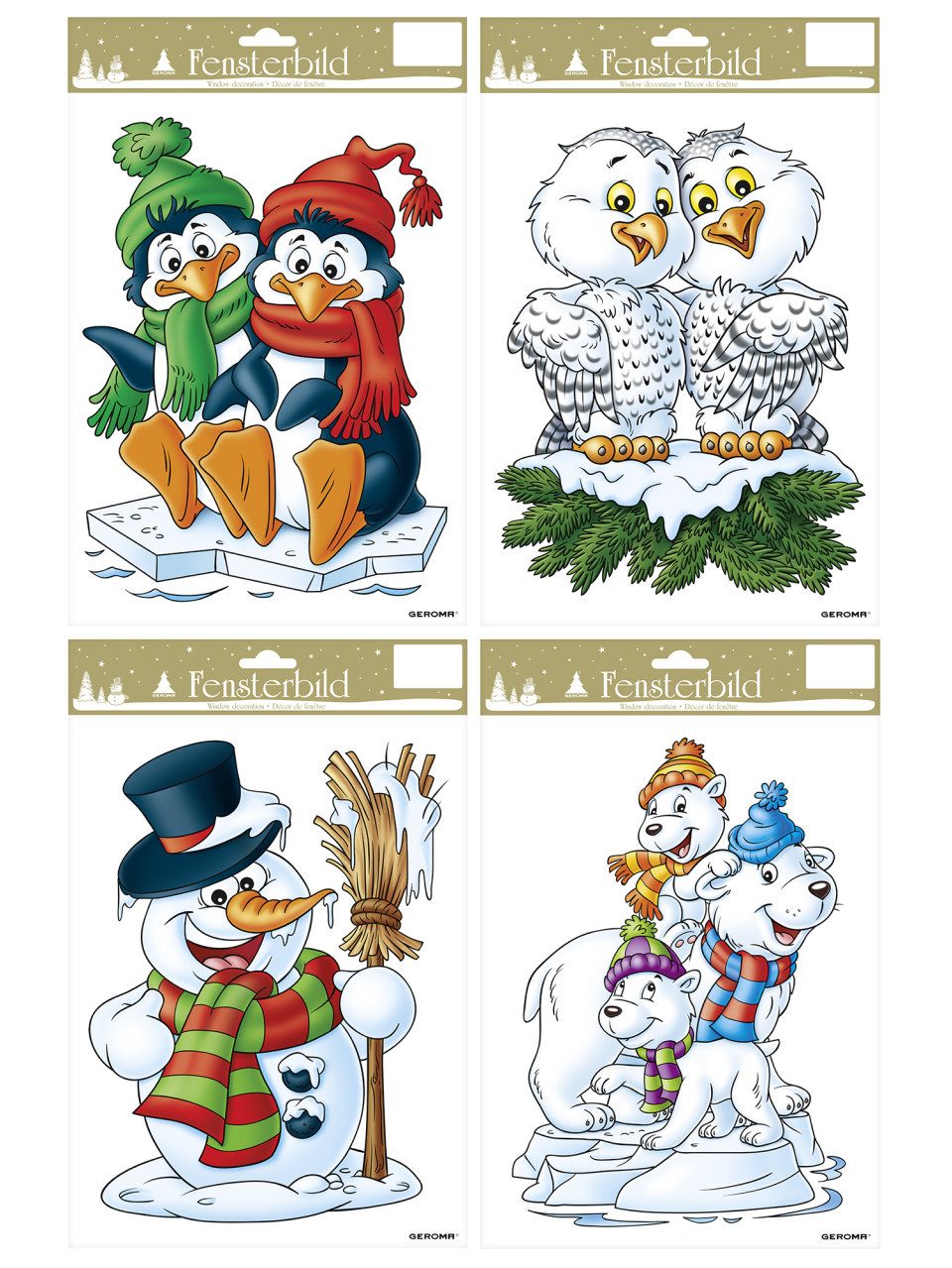 Rodermund Fensterbild Fensterbild Winter Kunststoff 32 x 21 cm bunt günstig online kaufen