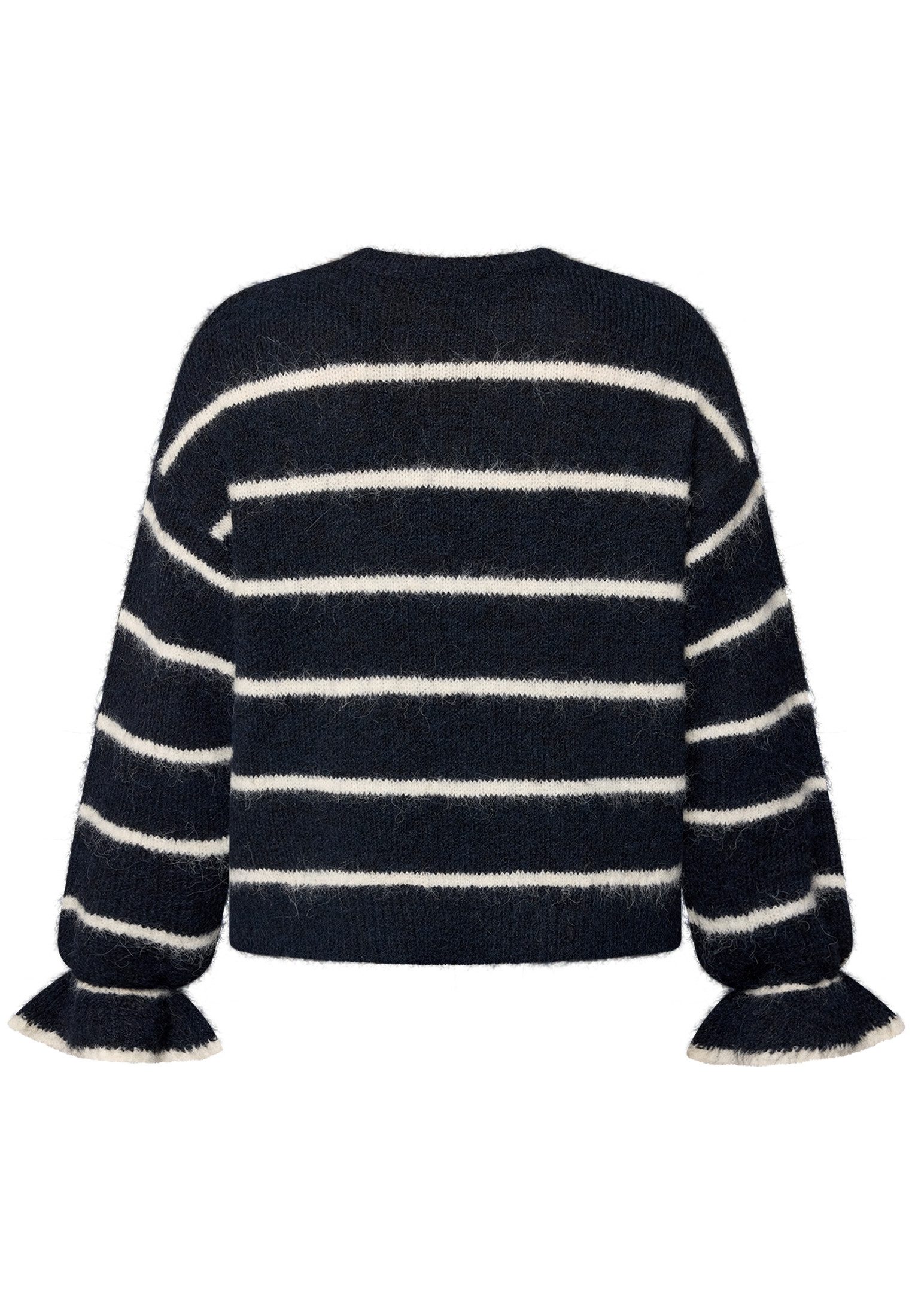 Zero Strickpullover Damen gestreift mit Wolle (1-tlg) weiteres Detail