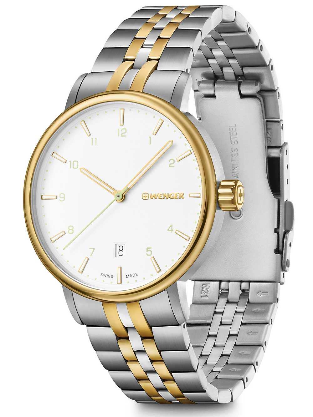 Wenger Quarzuhr Wenger 01.1731.122 Urban Classic Herrenuhr 40mm 10 ATM Wenger 01.1731.122 Urban Classic Herrenuhr 40mm 10 ATM