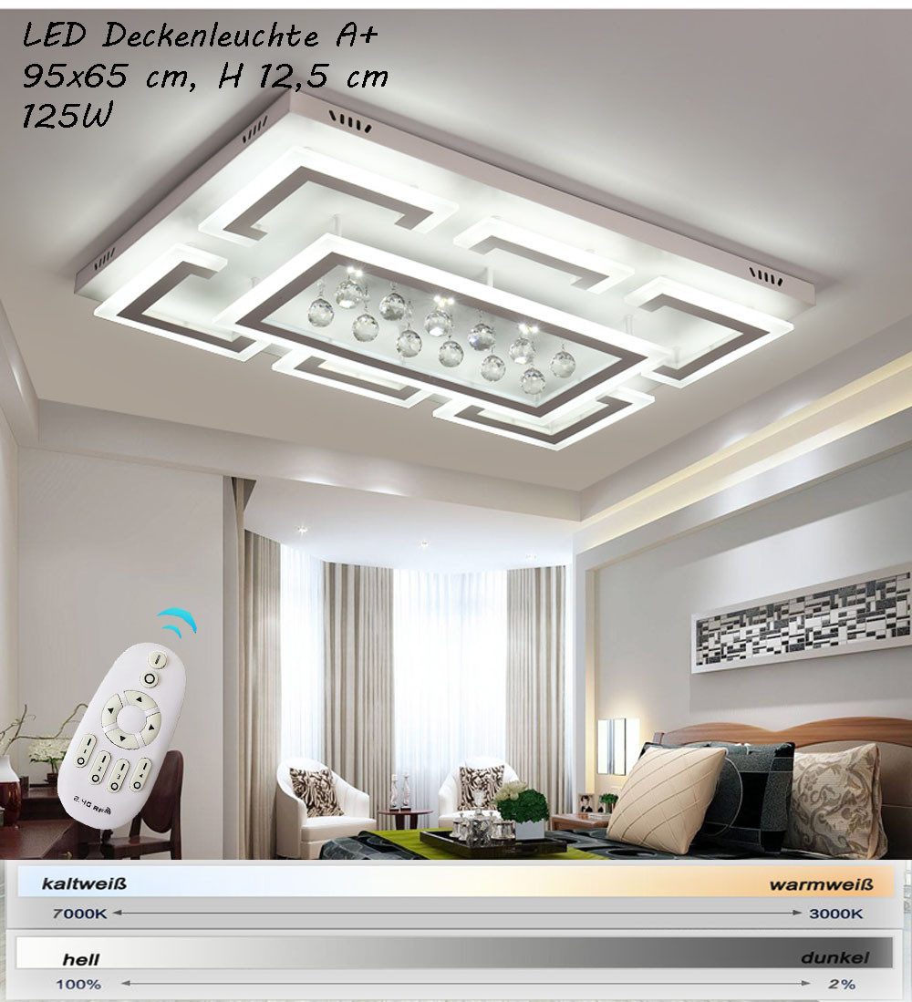 Eurotondisplay LED Deckenleuchte LED Deckenleuchte Kristall Lichtfarbe eins günstig online kaufen