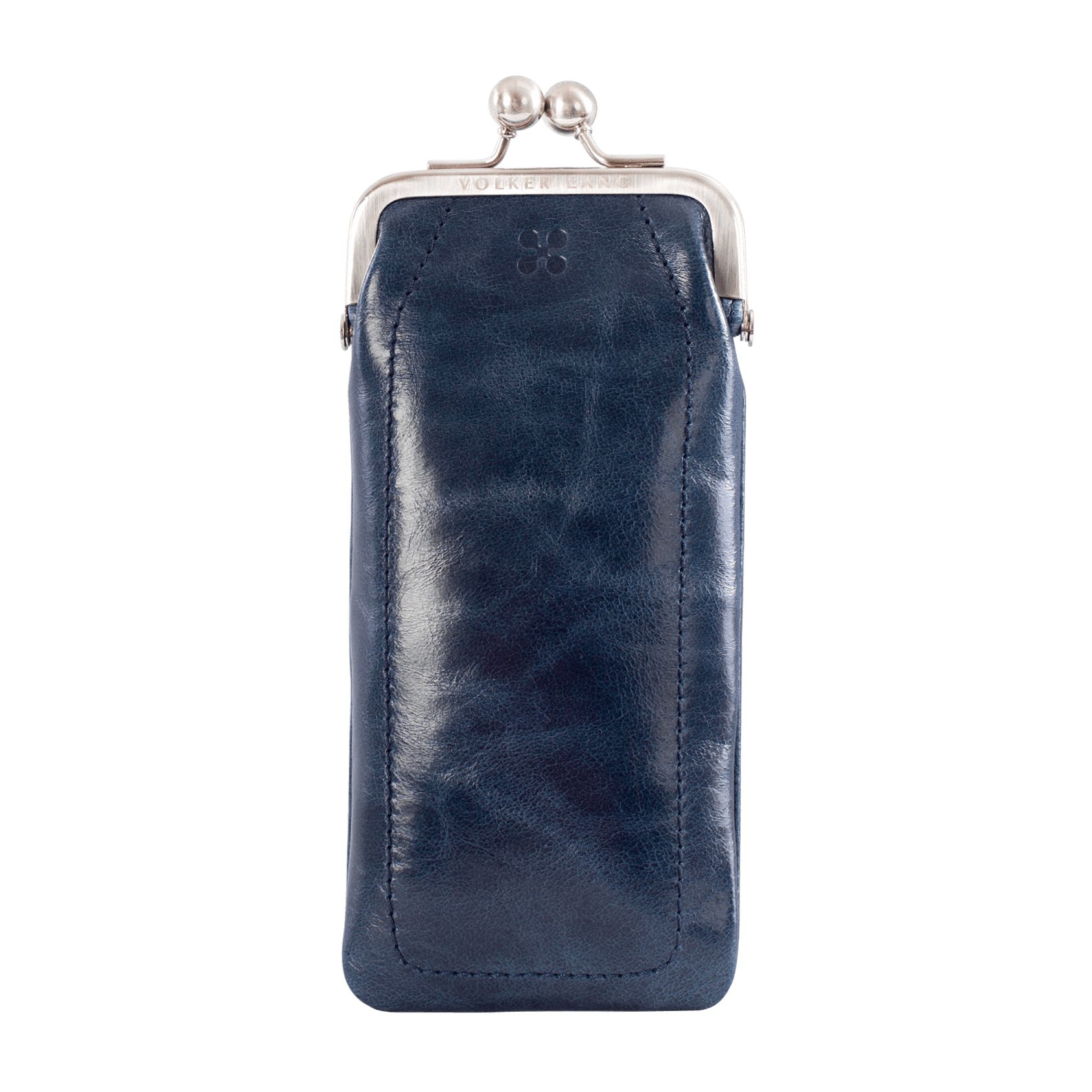 VOLKER LANG Brillenetui LOTI - Modisches Damen Brillenetui mit Bügelverschluss aus Leder