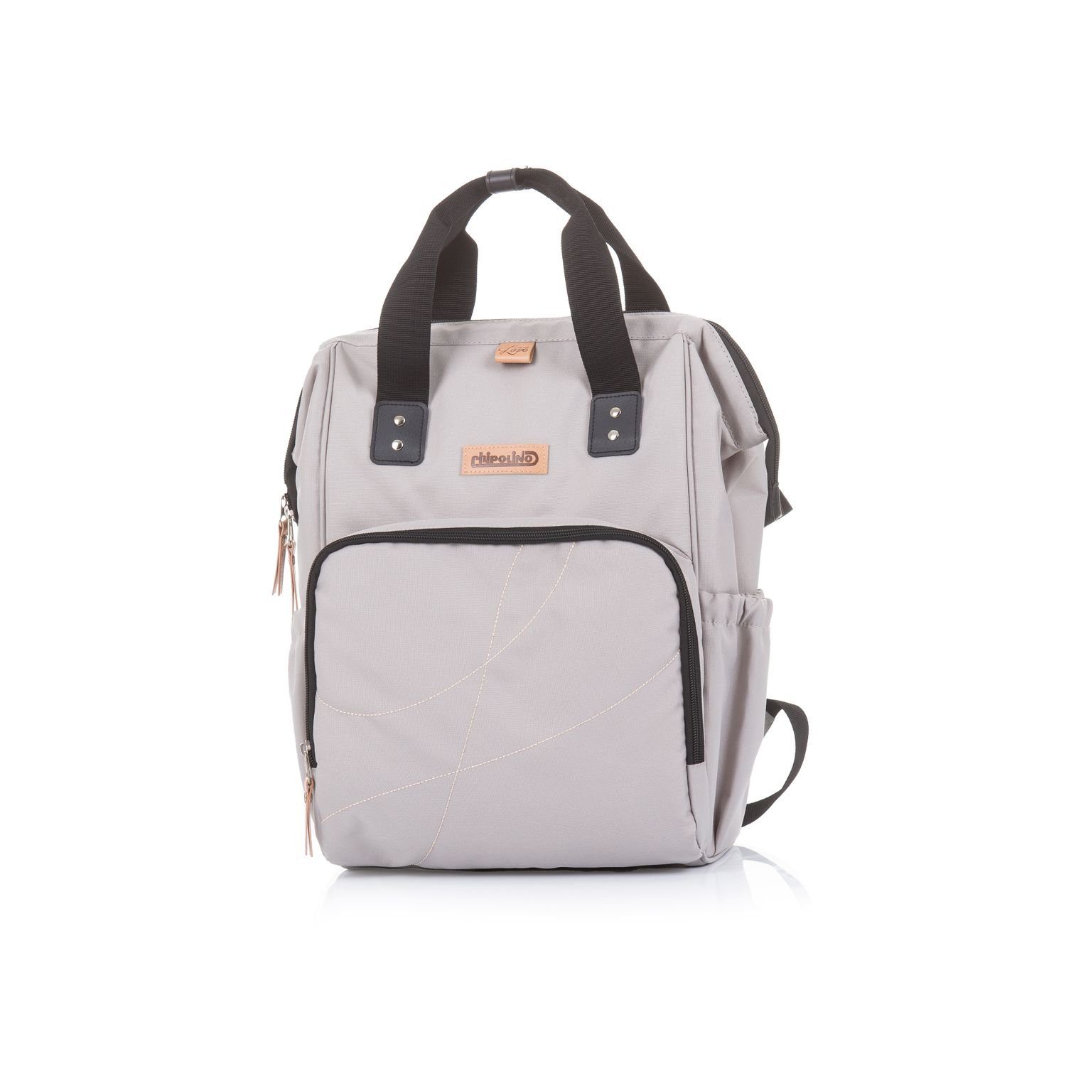 Träger beige Wickelunterlage, Rucksack (1-tlg), Chipolino Wickeltasche Kunstleder Henkel Kinderwagentasche,