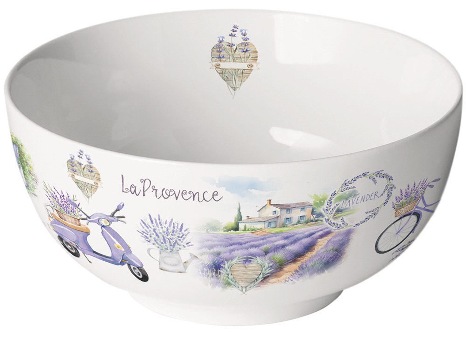 Ambiente® Müslischale La Provence, Porzellan, (1-tlg), Porzellan-Schüssel New Bone China Ø 14 Höhe 6,5cm Volumen ca.0,4l