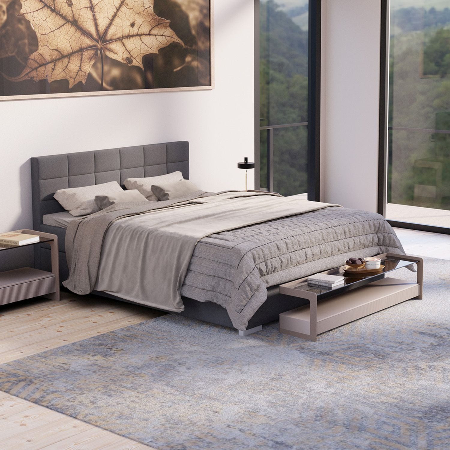 Juskys Boxspringbett Seattle, 180x200 cm, mit günstig online kaufen
