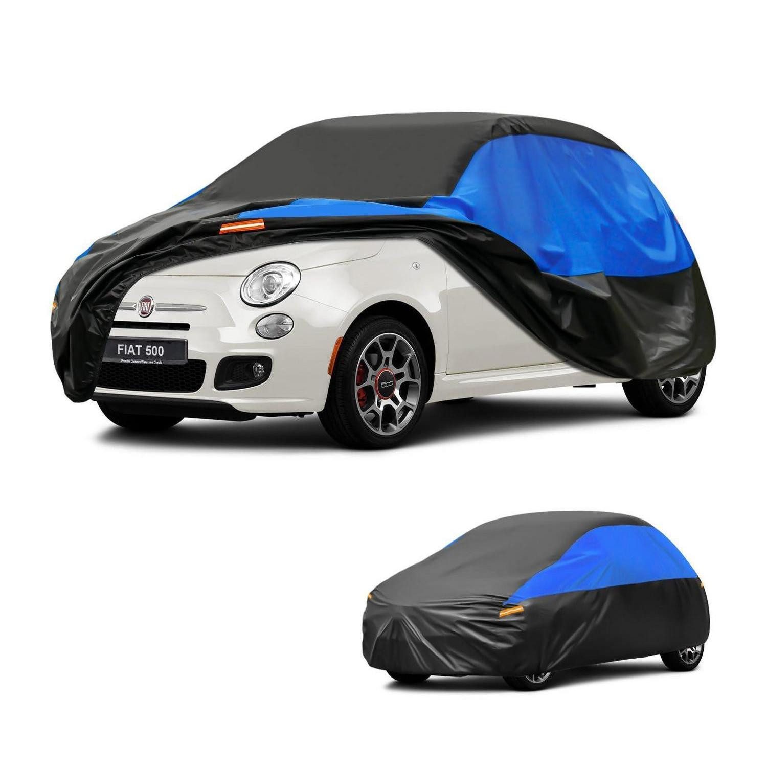 LuxusKollektion Autoplane Autoabdeckung Wasserdicht Atmungsaktiv Vollgarage Passend für Fiat 500