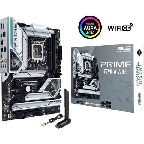 Asus PRIME Z790-A WIFI Mainboard, PCIe 5.0, DDR5 Speicher, 4x M.2, WiFI 6E, HDMI, DisplayPort