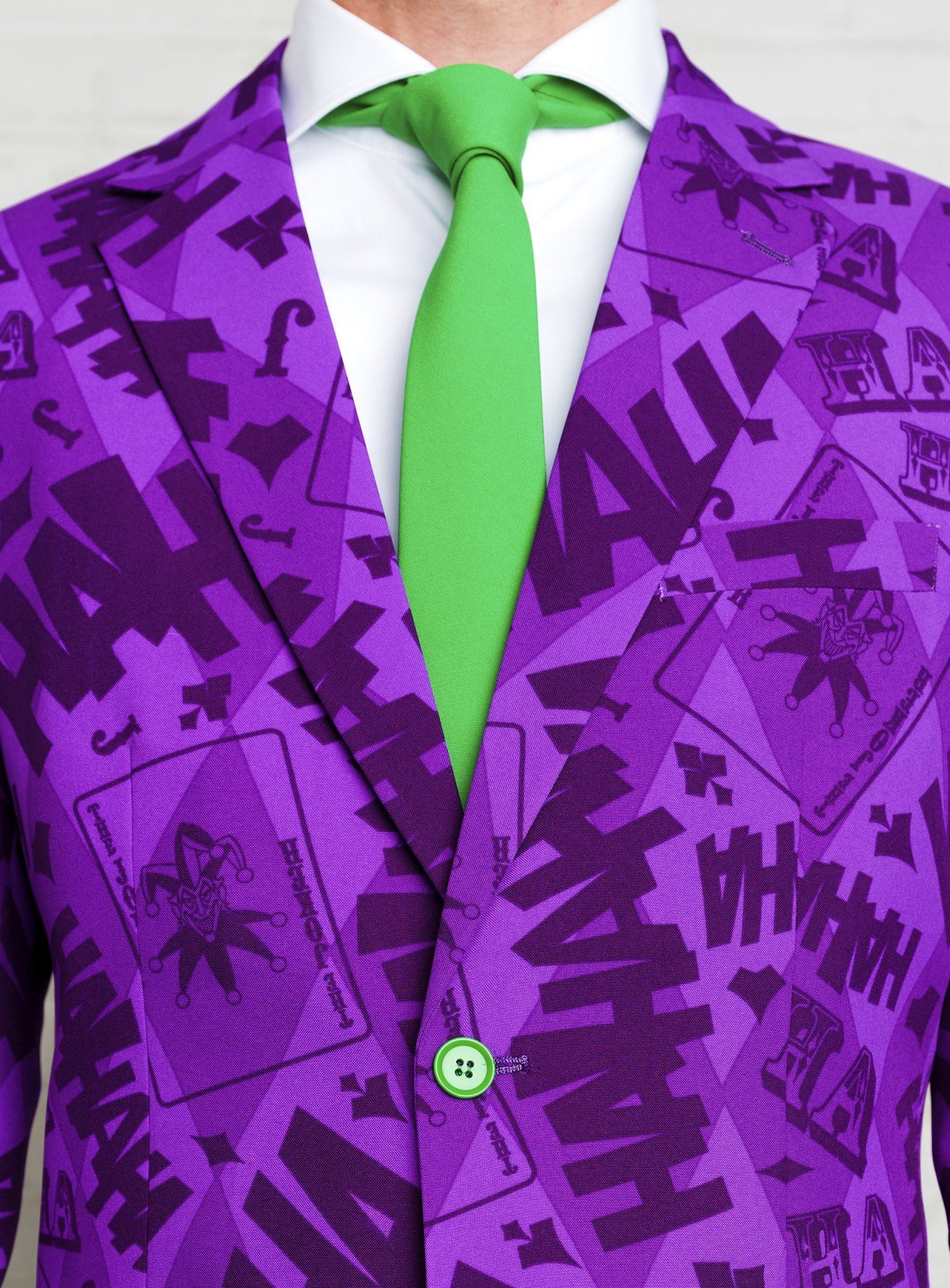 Opposuits Partyanzug The Joker Kostüm Anzug - für Karneval Halloween, Why so serious? Zeig Deine crazy Seite mit diesem Herrenanzug!