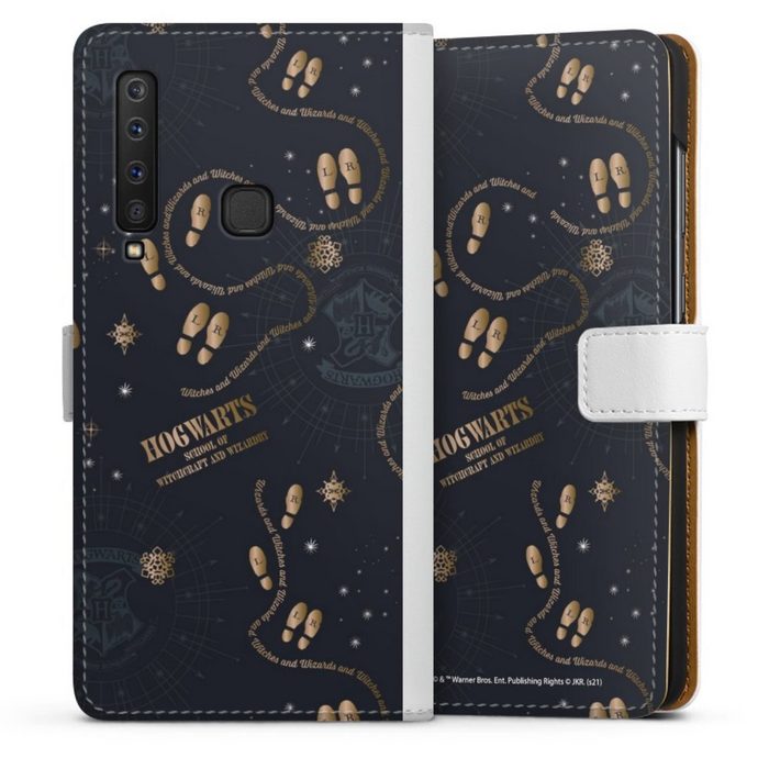 DeinDesign Handyhülle Harry Potter Karte des Rumtreibers Offizielles Lizenzprodukt Samsung Galaxy A9 (2018) Hülle Handy Flip Case Wallet Cover