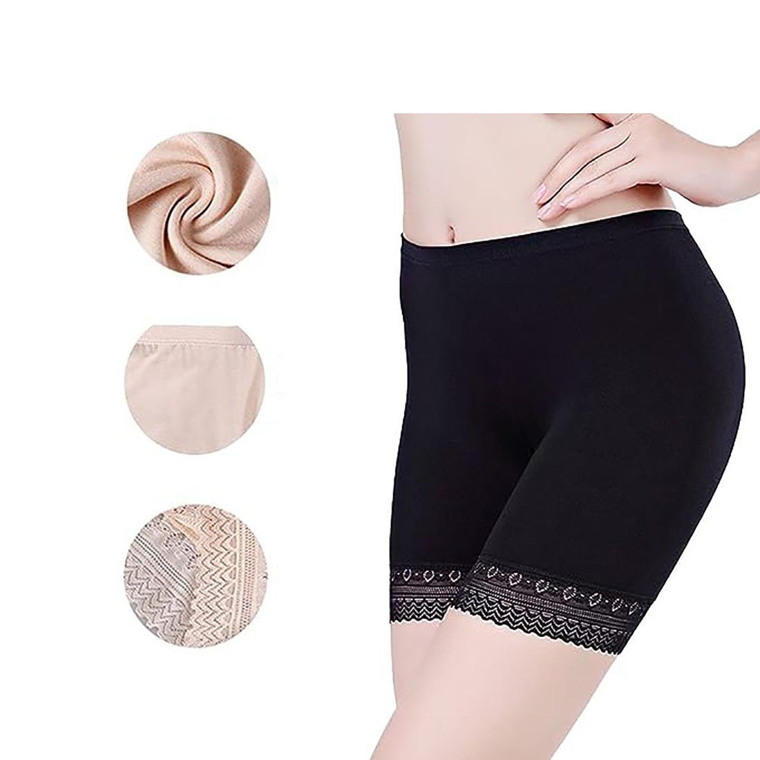 CTGtree Yogashorts 2 Stück Damen Slipshorts Mädchen Panties Unterhosen Baumwolle