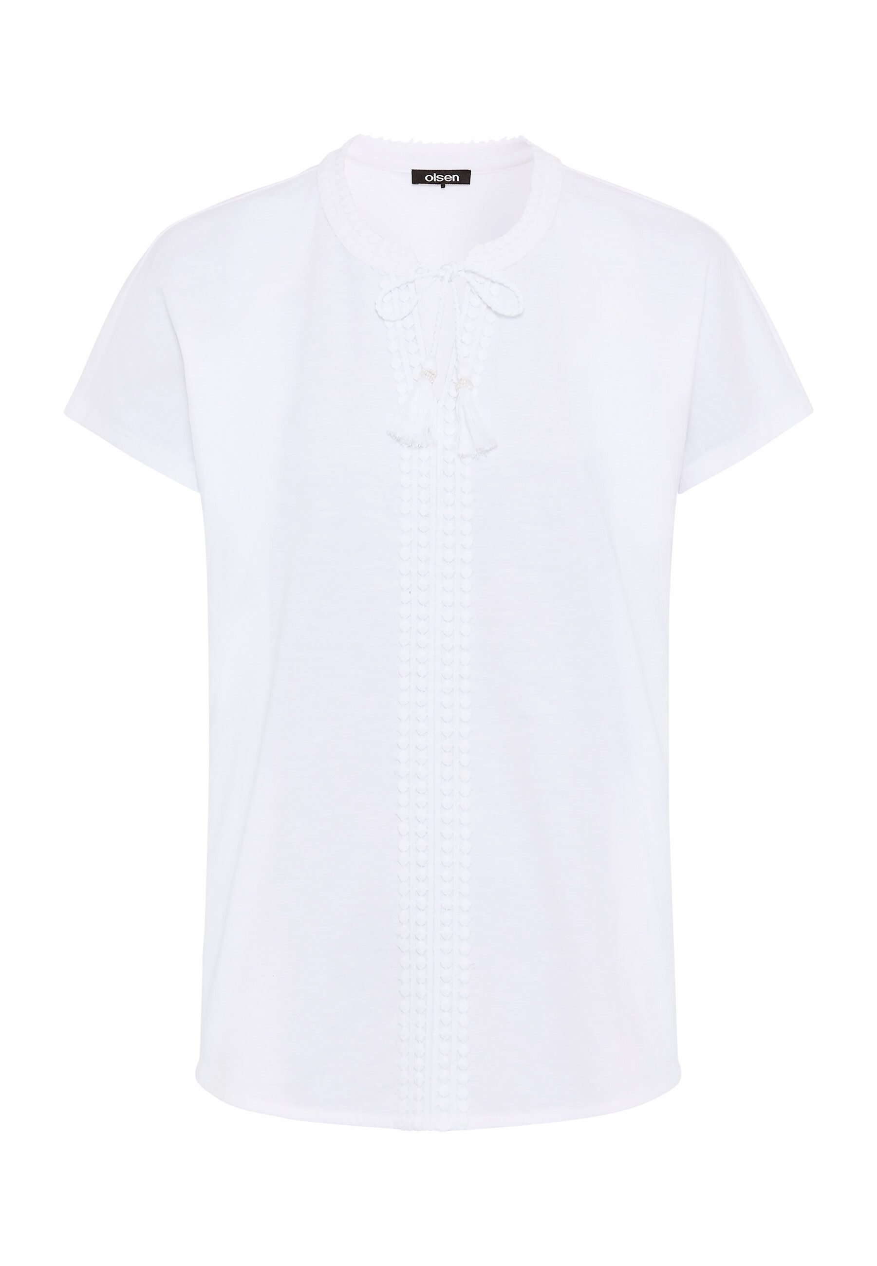 Olsen Tunikashirt mit Placement-Dessin und Tunikaausschnitt