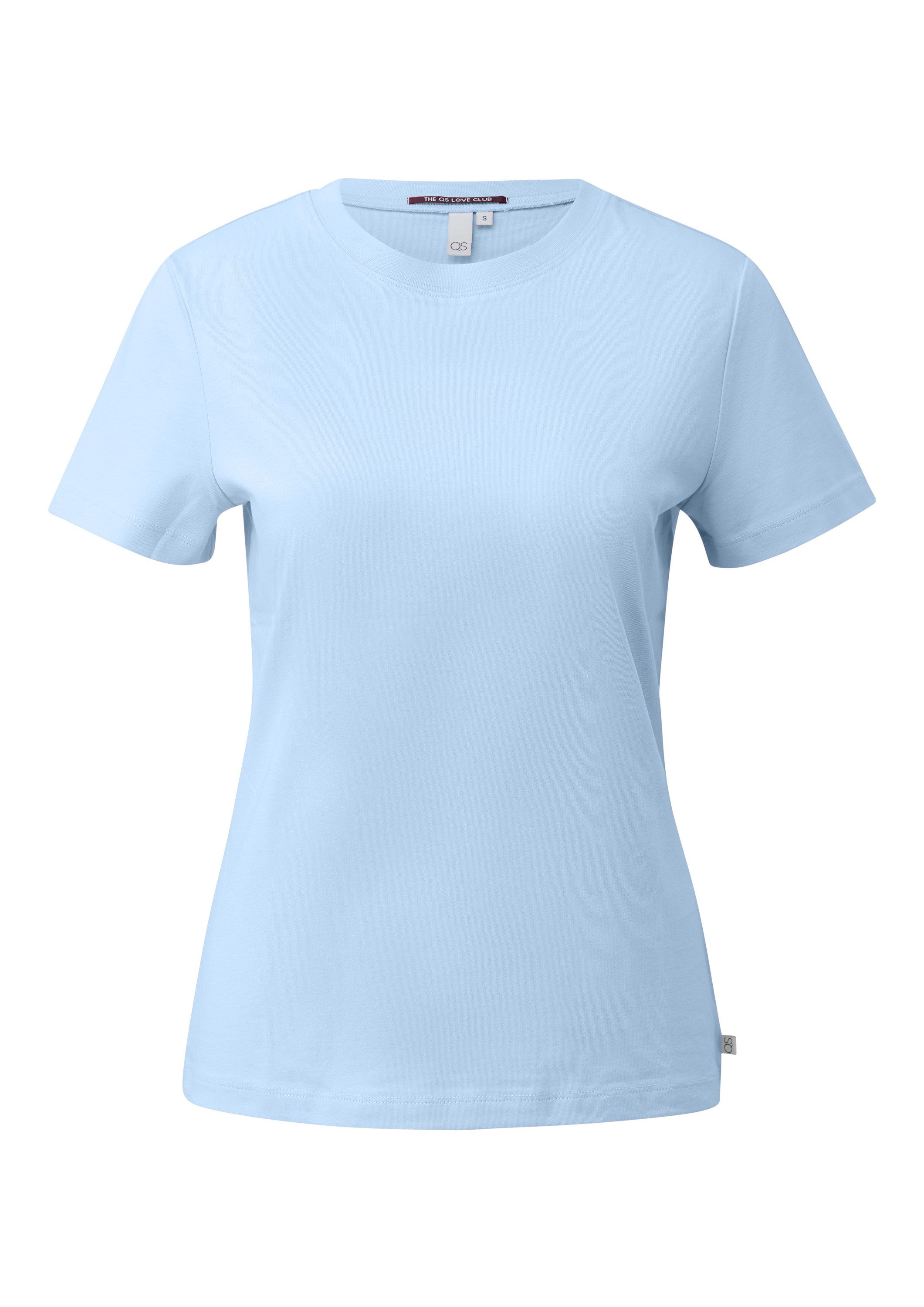 QS Kurzarmshirt T-Shirt Basicshirt aus Baumwolle im Regular Fit günstig online kaufen