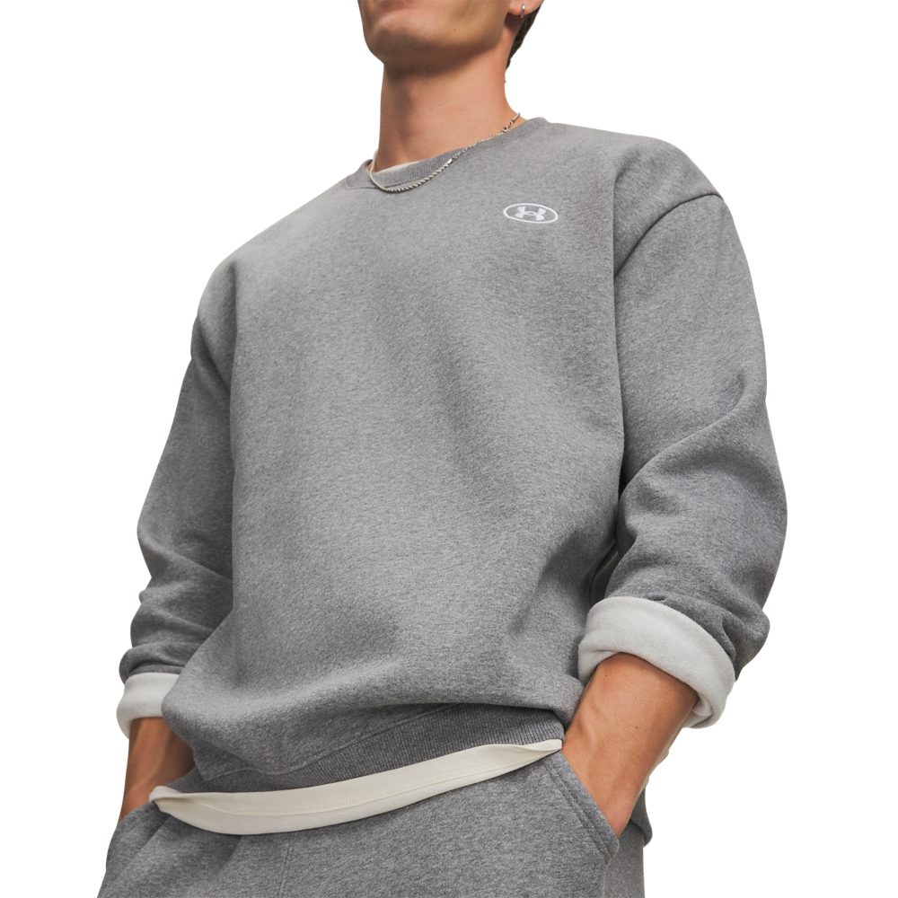 Under Armour® Sweatshirt UA RIVAL FLC CREW aus Baumwolle und Polyester, erhältlich in den Größen S bis XXXL