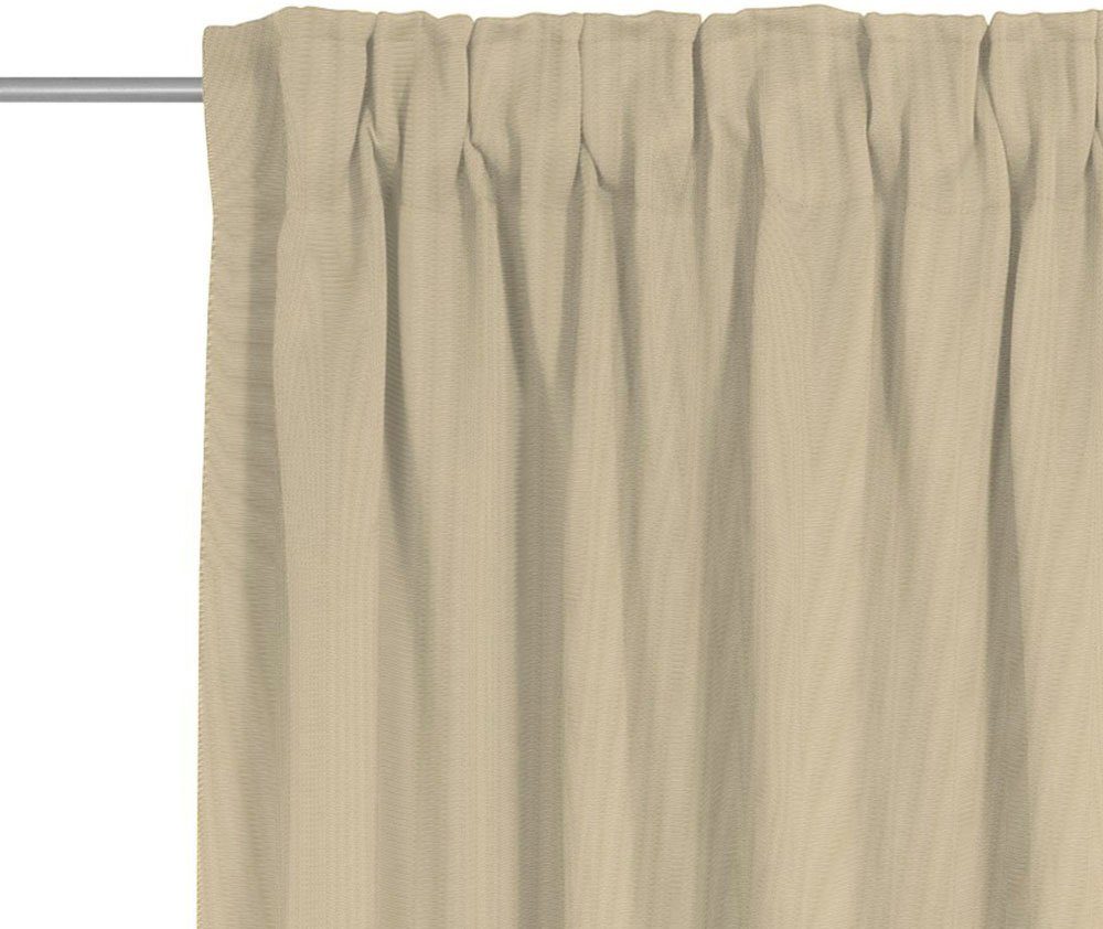 Vorhang Uni Bio-Baumwolle Collection aus Jacquard, (1 nachhaltig beige Adam, light, St), blickdicht, Multifunktionsband