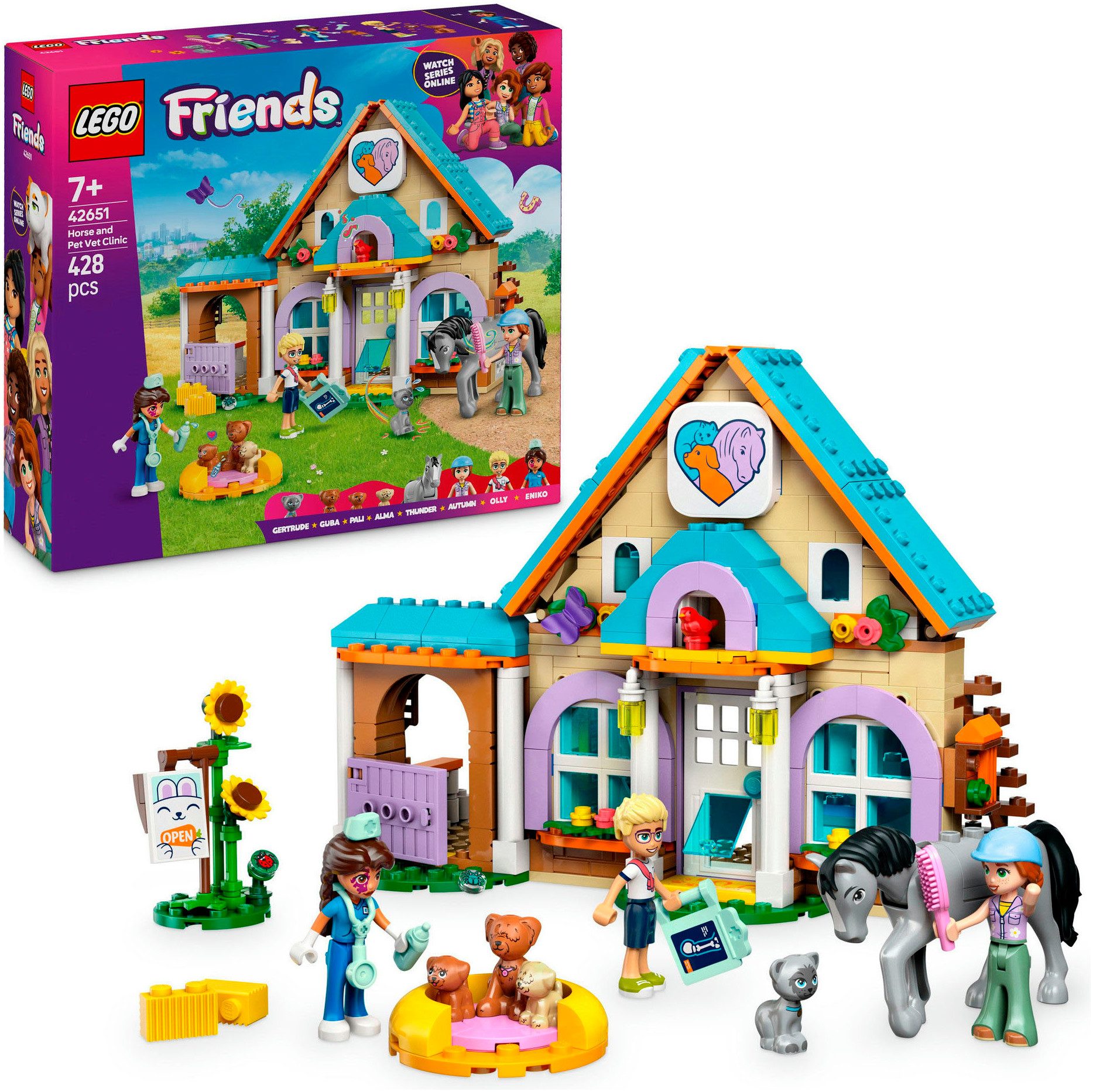 LEGO® Tierarztpraxis für Pferde und Haustiere (42651), LEGO Friends Konstru günstig online kaufen