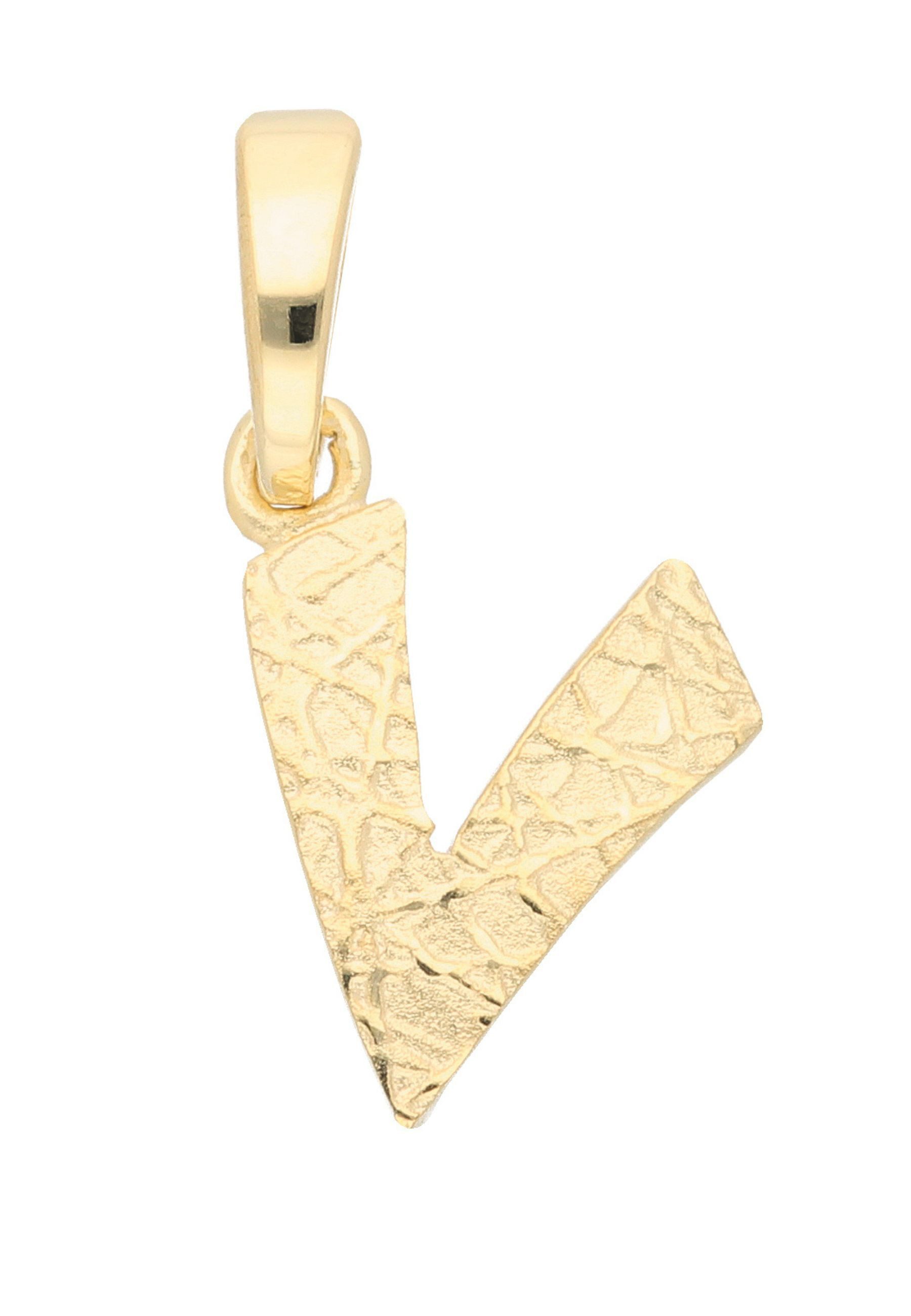 Buchstabenanhänger Damen & Herren 333 Gold Buchstabenanhänger V