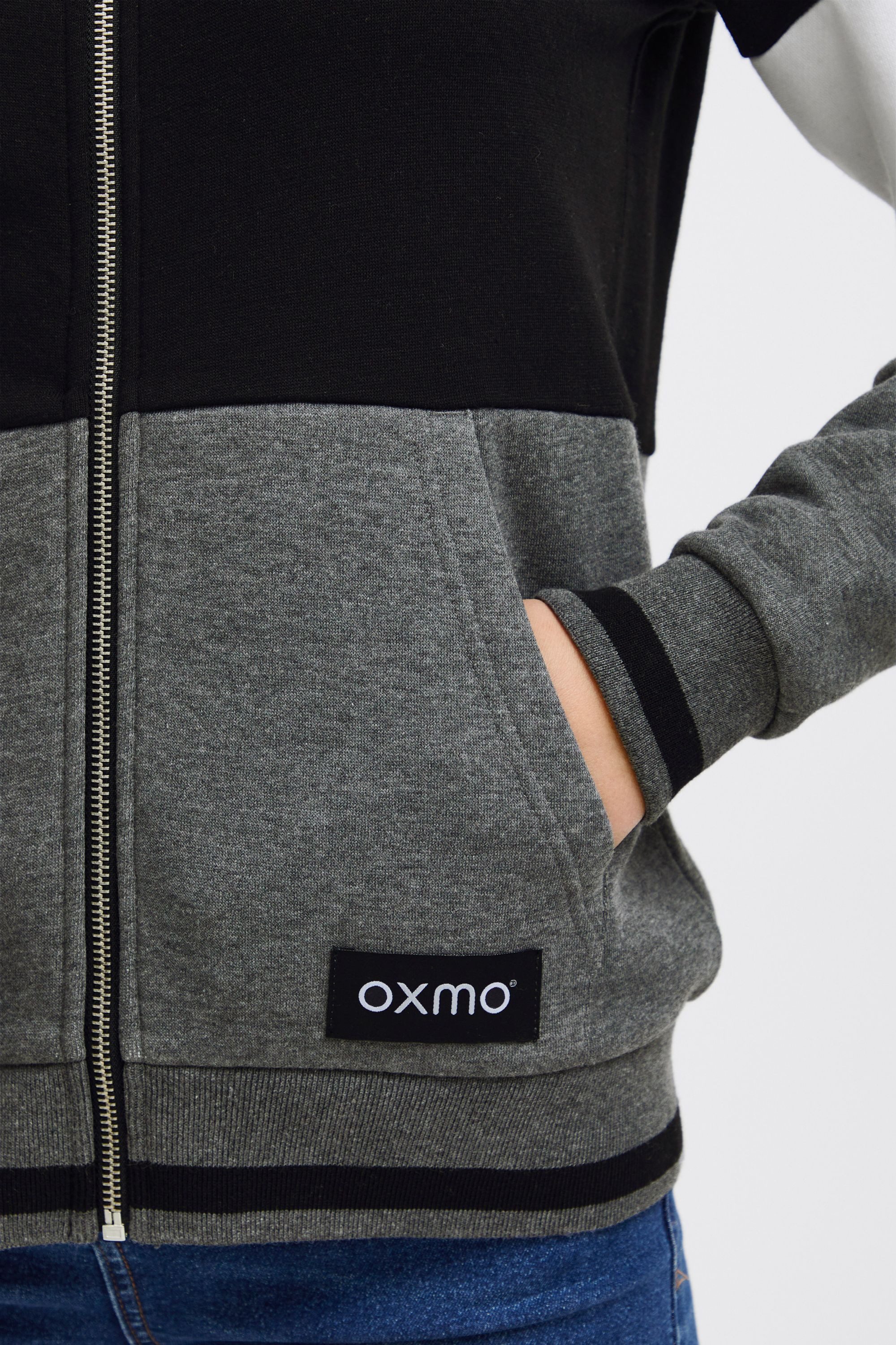 OXMO Kapuzensweatjacke OXOmanna Modischer Pullover