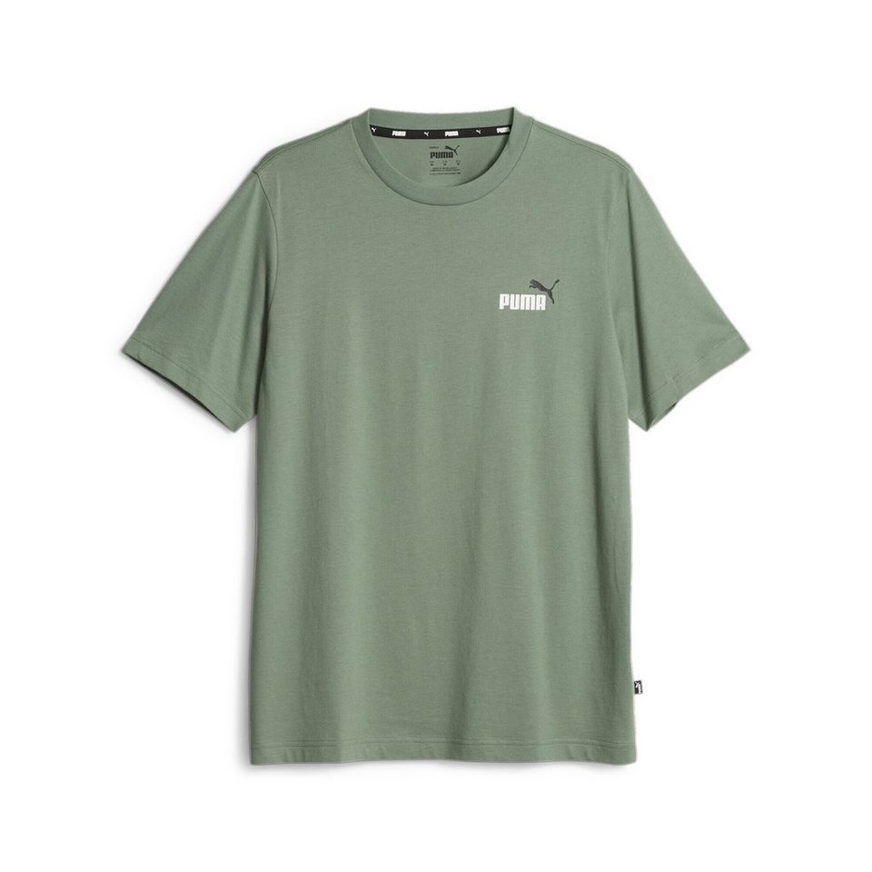 mit PUMA T-Shirt zweifarbiges Essentials+ kleinem Logo Herren T-Shirt