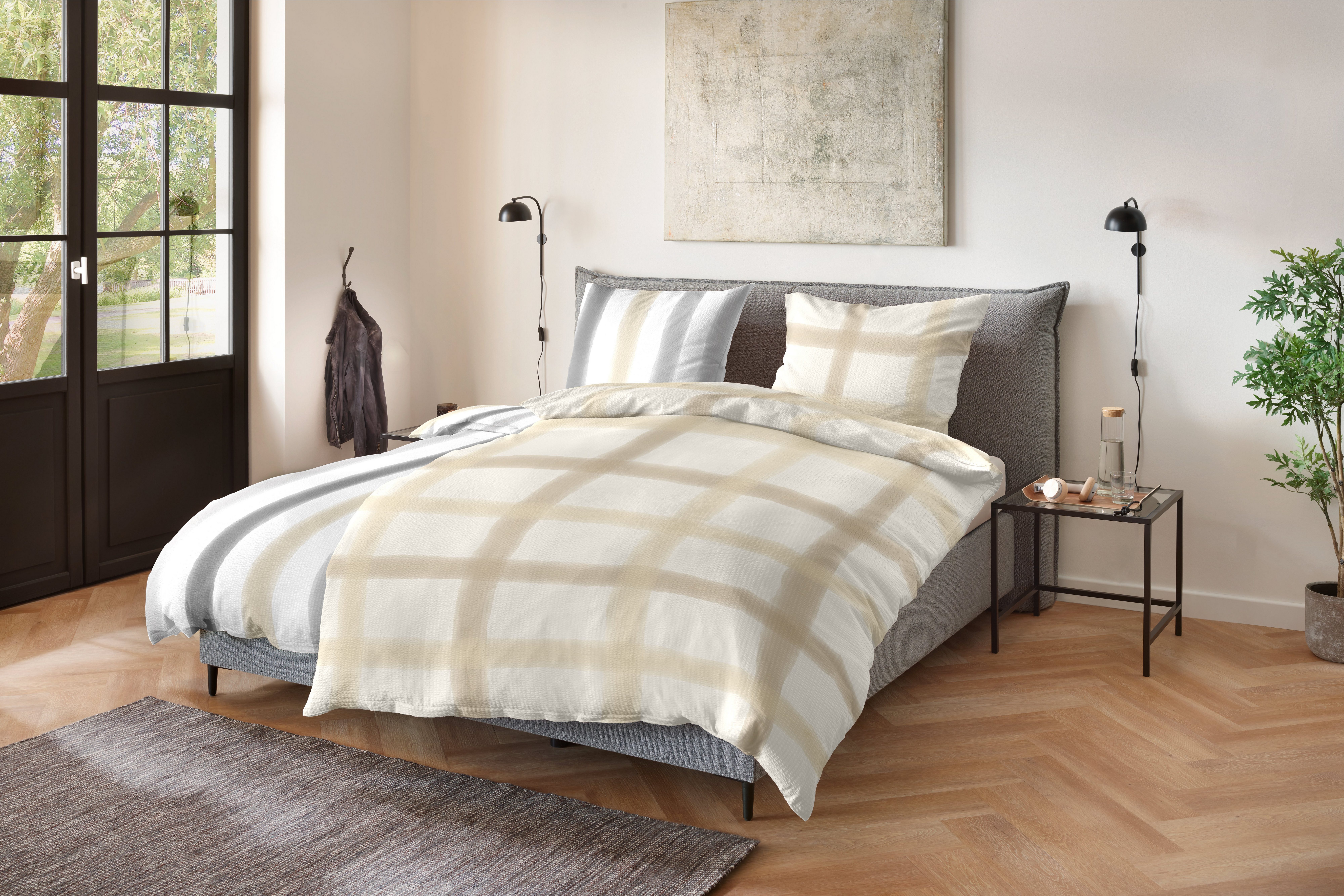 Bettwäsche Soft-Seersucker-Bettwäsche Soft lines