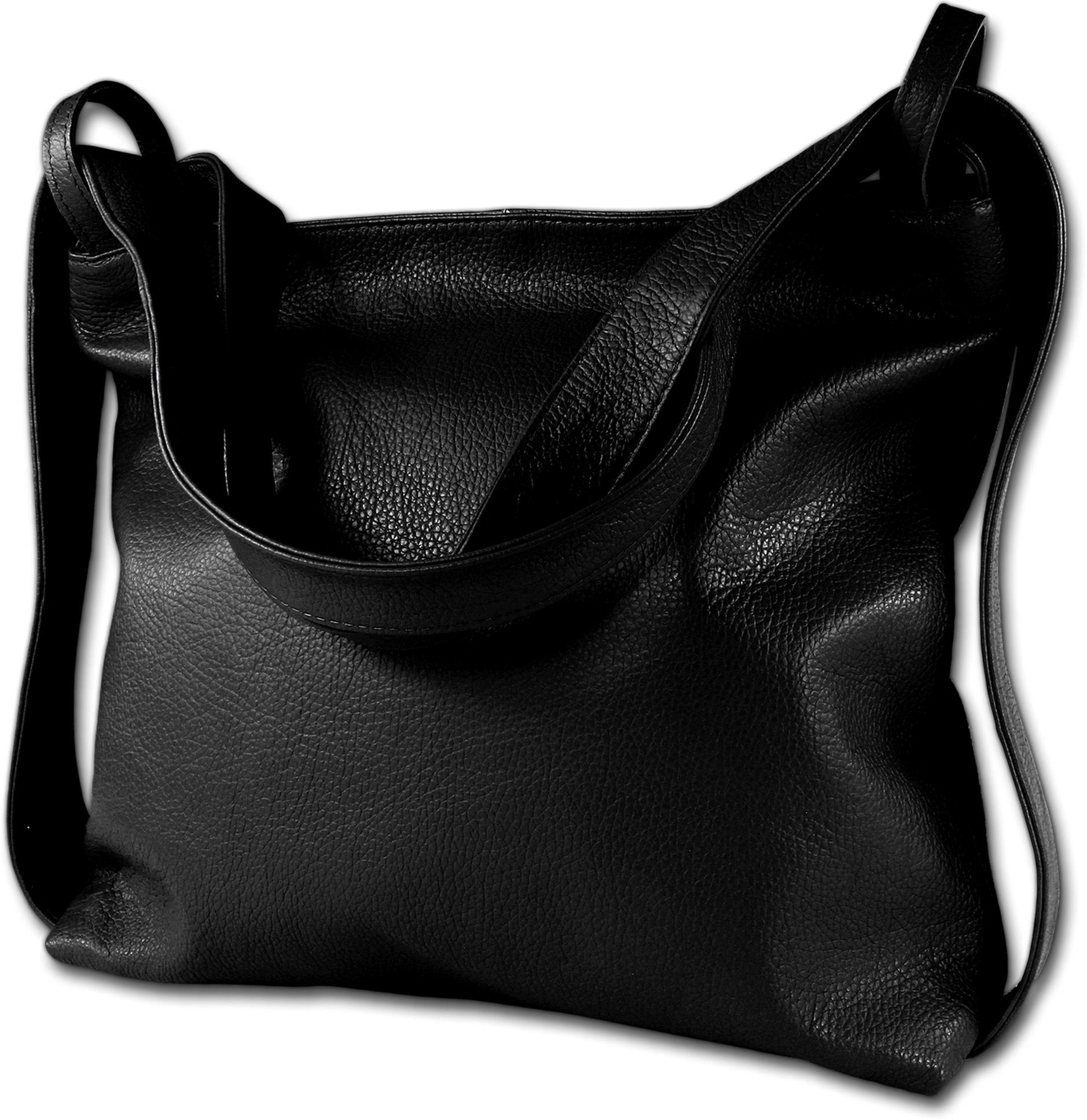 Toscanto Cityrucksack Toscanto Schultertasche, Cityrucksack (Cityrucksack), Damen Tasche Echtes Leder schwarz, Made-In Italy