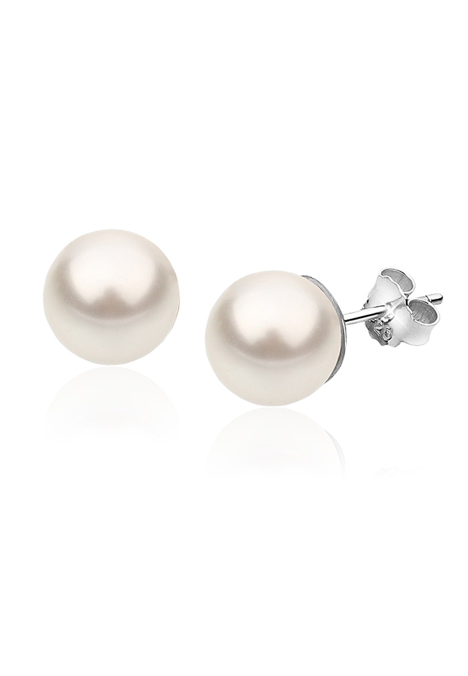 Nenalina Perlenohrringe Basic Synthetische Perle 925 Silber