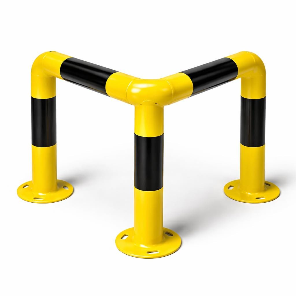 Baumarktic Schutzpolster Eckschutz 60 cm Stahl – Rammschutz für Lager, Regale & Einfahrt (1 St)