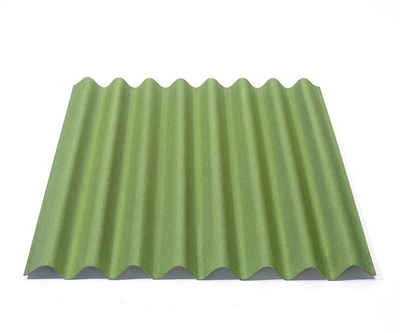 Onduline Dachpappe Onduline Easyline Dachplatte Wandplatte Bitumenwellplatten Wellplatte 1x0,76m - grün, wellig, 0.76 m² pro Paket, (1-St)