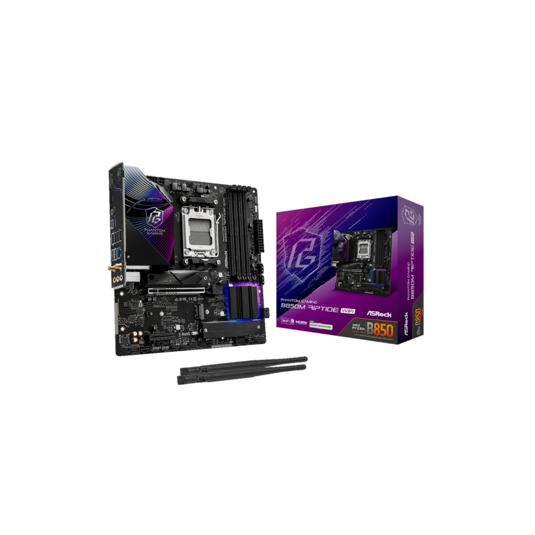 Phantom Gaming B850M Riptide WiFi Mainboard