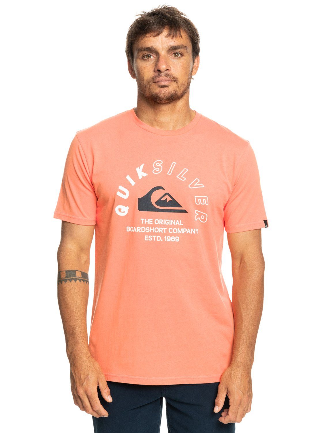 Quiksilver T-Shirt Mixed Salmon Fresh Signals
