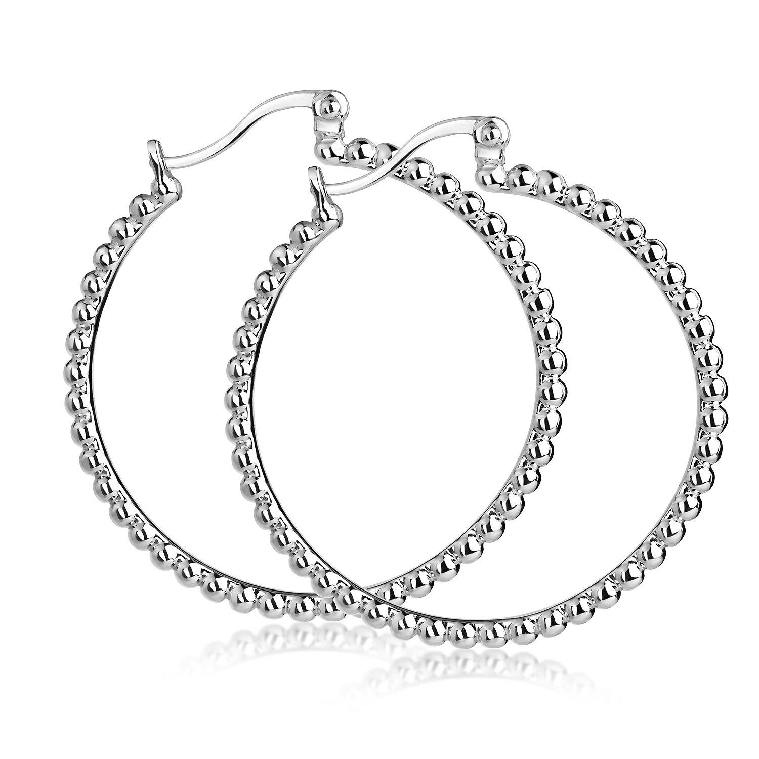 Materia Paar Creolen Damen Silber Kugel Creolen Ø30mm SO-509, 925 Sterling günstig online kaufen