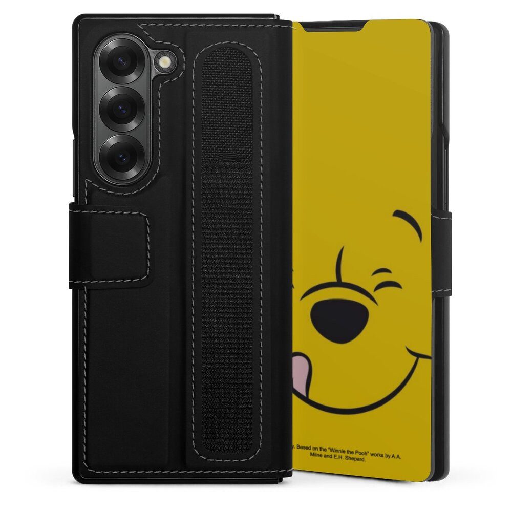 DeinDesign Handyhülle Winnie Puuh Offizielles Lizenzprodukt Disney Puuh Closeup, Samsung Galaxy Z Fold 6 Hülle Handy Flip Case Wallet Cover