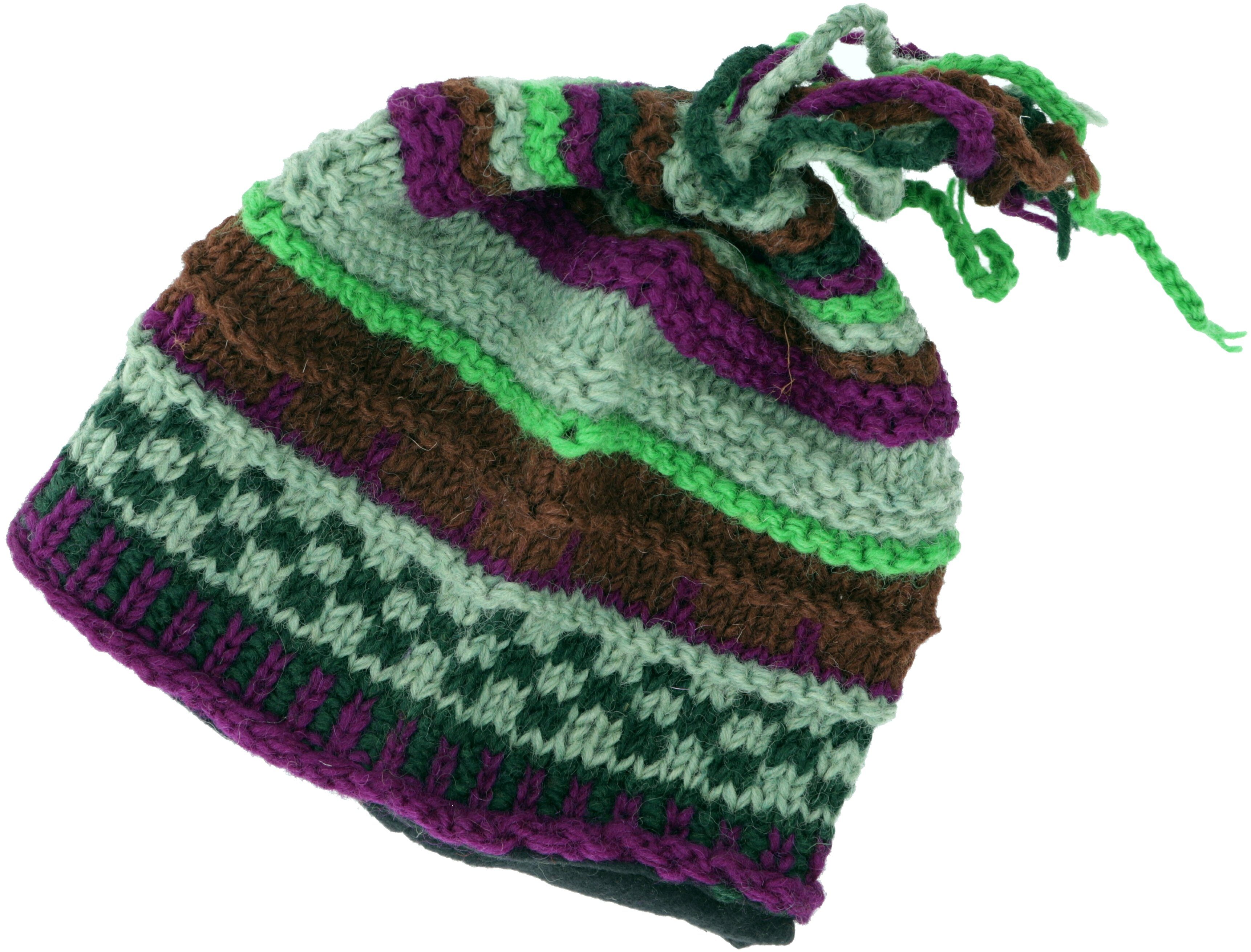Guru-Shop Strickmütze Bunte Wollmütze mit weichem Futter, Wintermütze.. günstig online kaufen