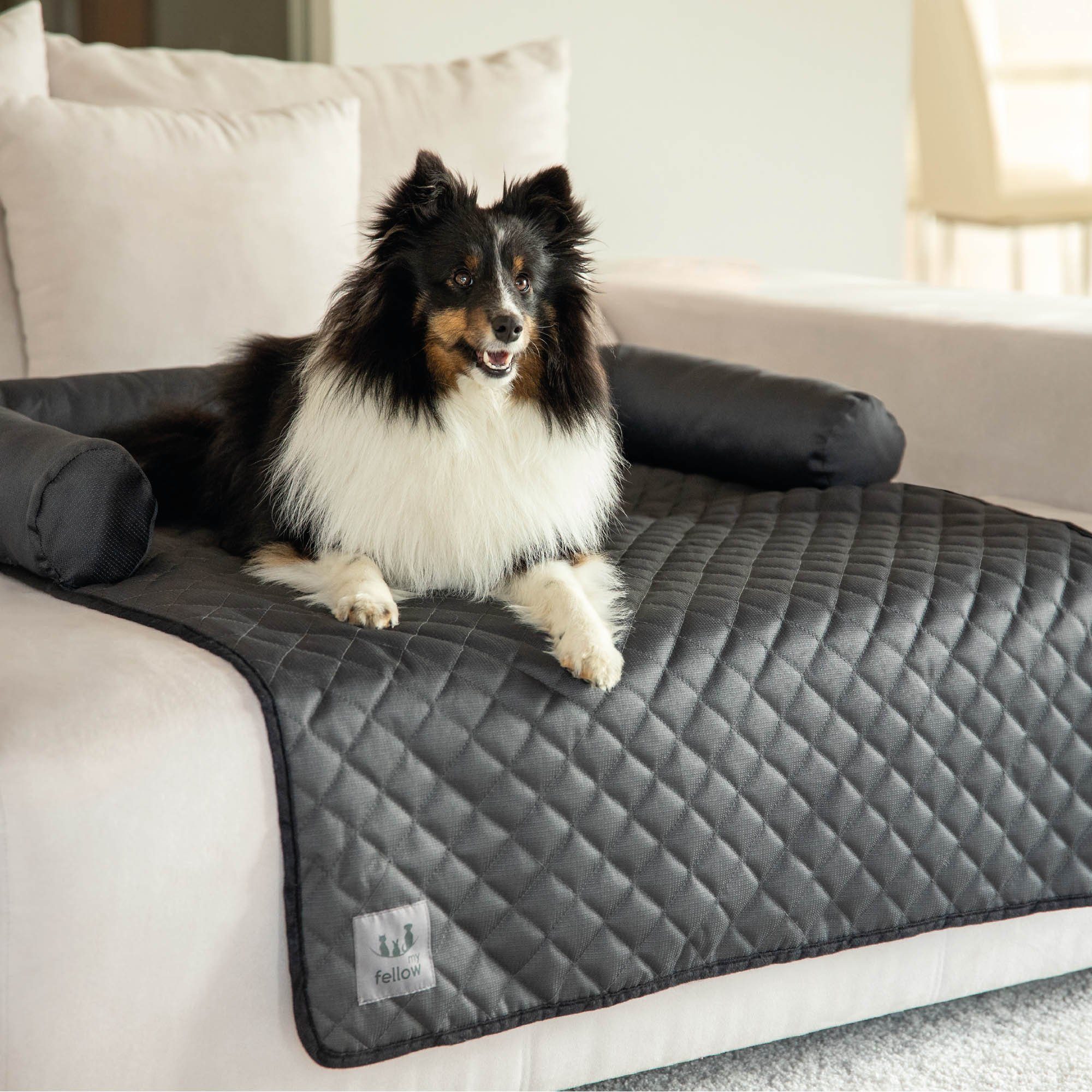 Bestlivings Tierbett Sofaschutzdecke, Polyester, 85 x 100 cm Tierdecke, Hundedecke Kofferraumdecke Schutzdecke für Hunde & Katzen Hochwertige Liegedecke mit Karo-Steppung