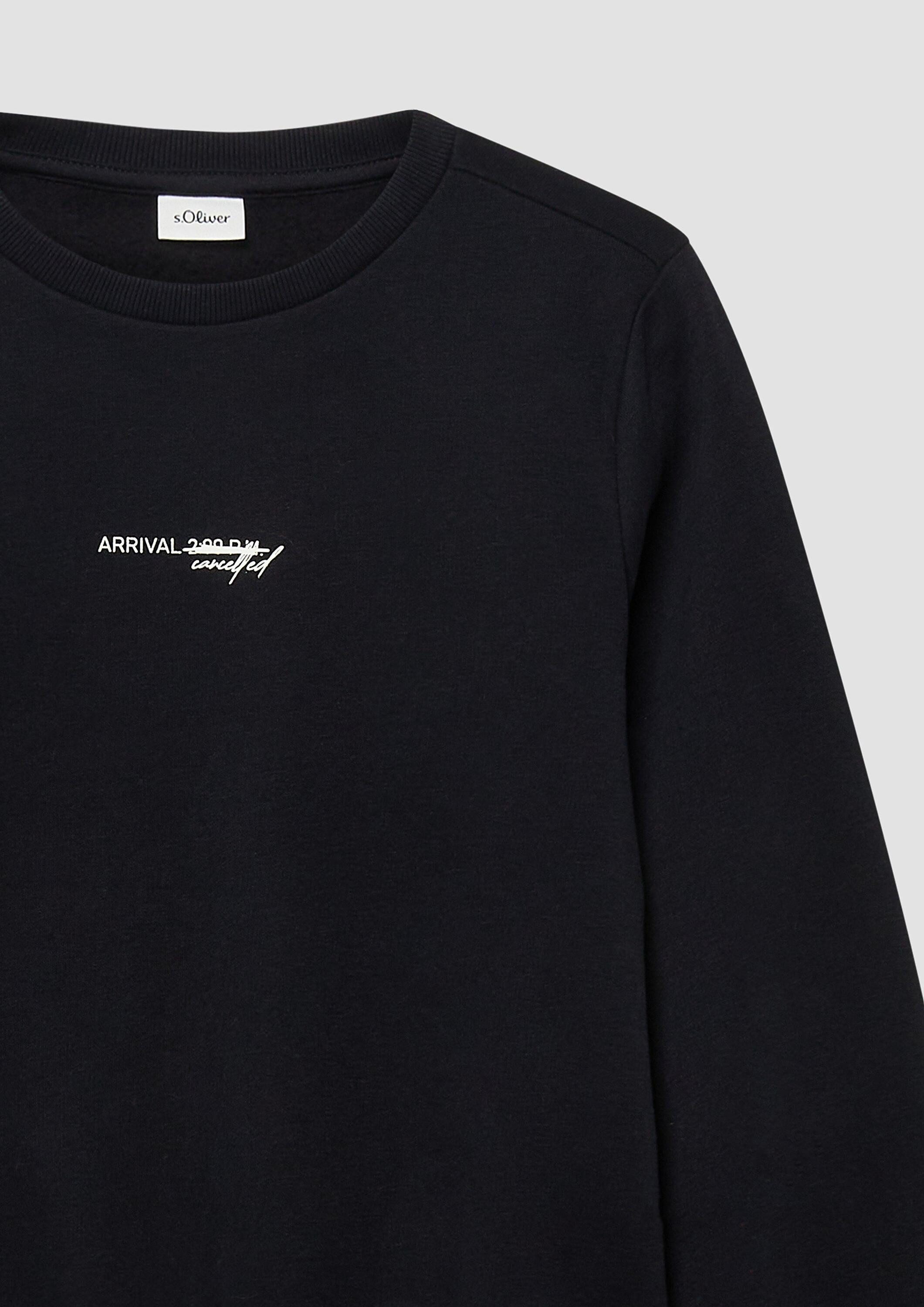 s.Oliver Sweatshirt Sweatshirt Kuscheliges Sweatshirt mit Rücken- und Frontprint – Bild 4 von 4