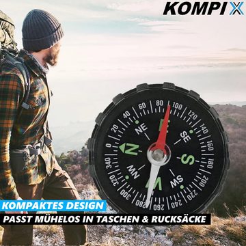 MAVURA Kompass KOMPIX Taschenkompass Mini Outdoor Compass Marschkompass Wandern, Auto Fahrrad tragbar Universal Jäger Pfadfinder Kompass