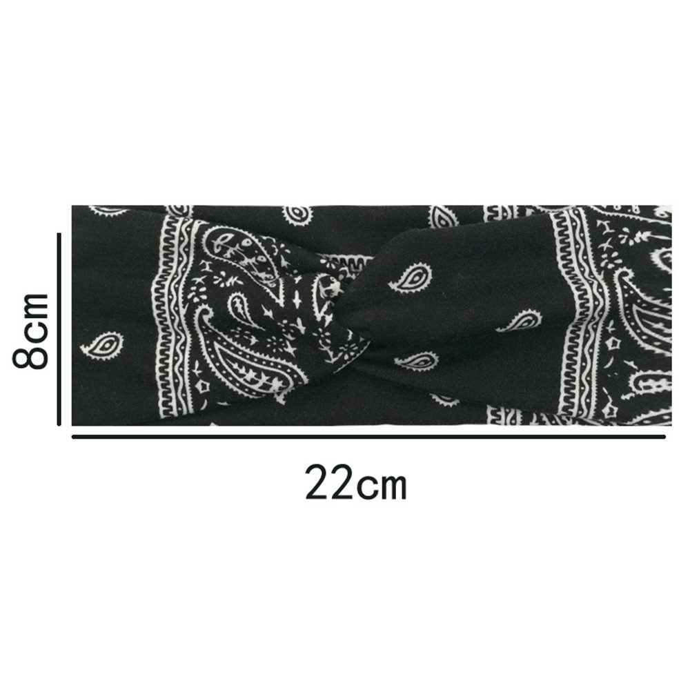 Zaewry Haargummi 6 Stück Sommer Stirnbänder Damen Boho Breite Haarband Yoga günstig online kaufen