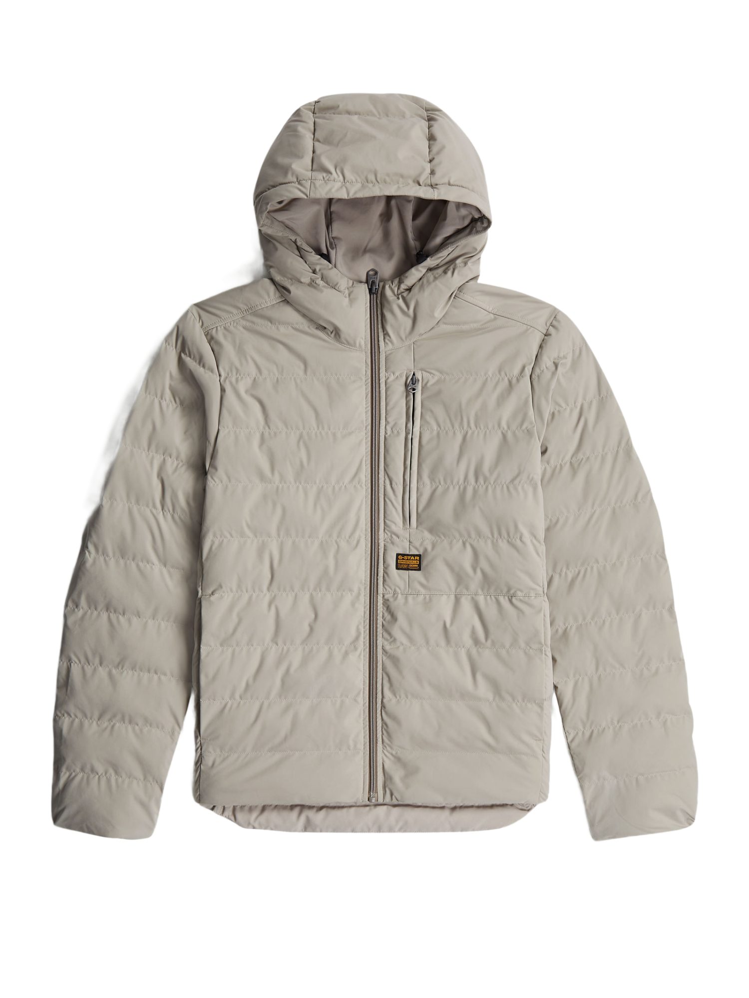 G-STAR Outdoorjacke natur,Outdoor,Polyester,Unifarben,Rundhals,Lang,Regular Fit