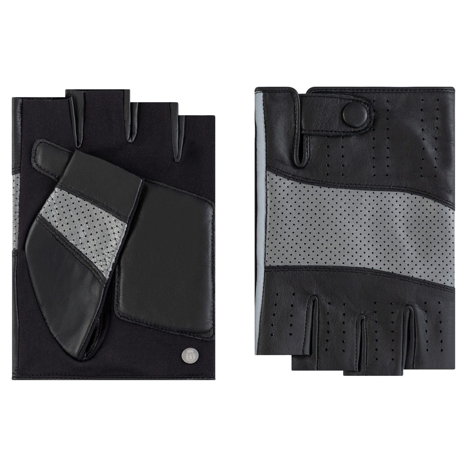 Roeckl Lederhandschuhe OHIO Kurzfingerhandschuhe mit Verschluss