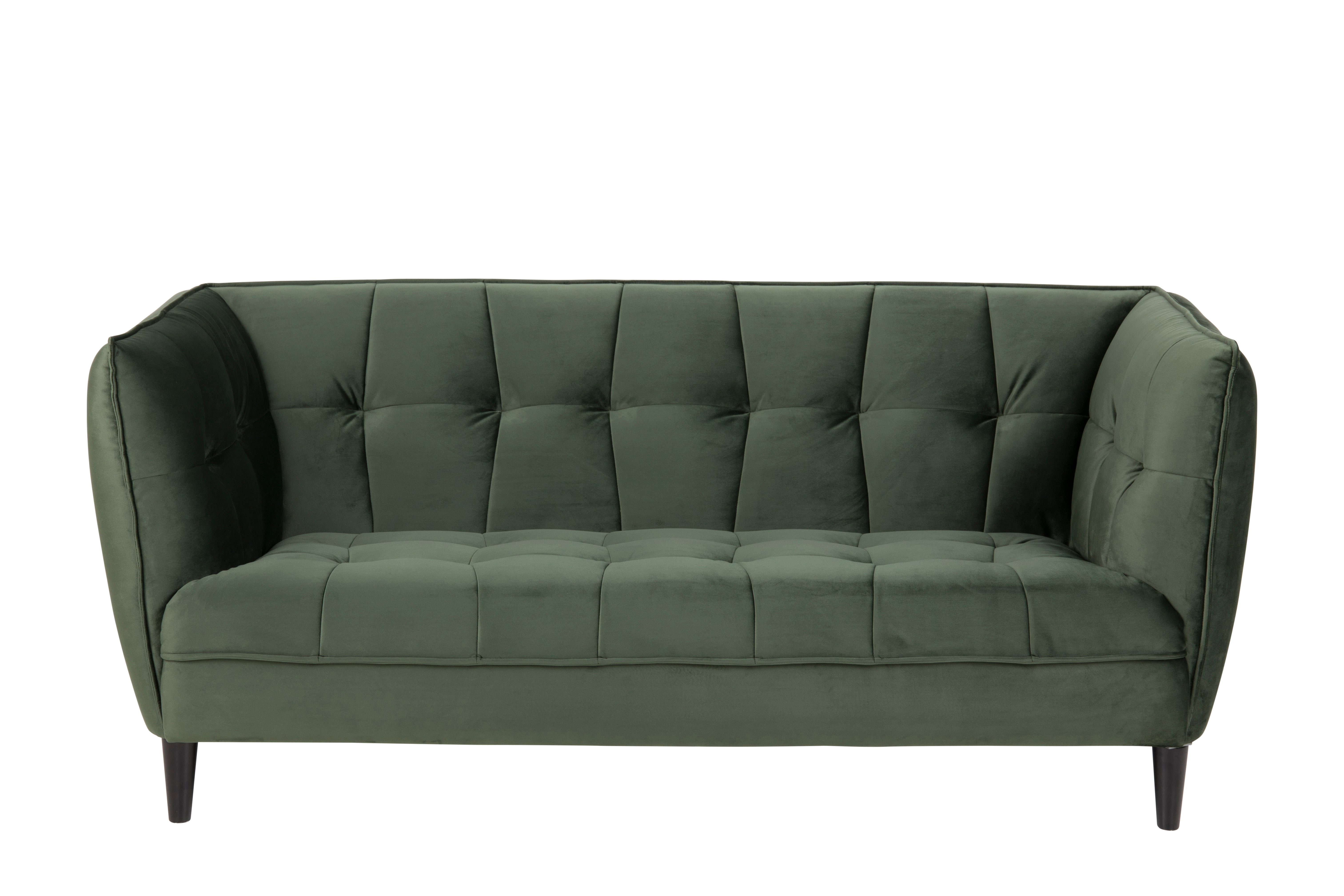 2,5 Sofa mit tannengrün Personen Sofa Jos ebuy24 Teile in schwarze, 1