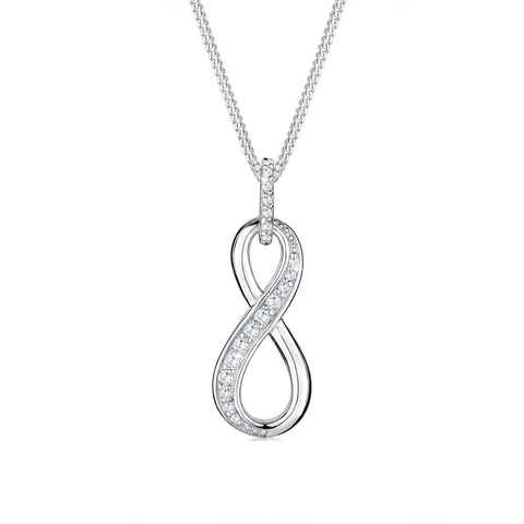Elli Collierkettchen Infinity Love Symbol Zirkonia 925 Silber