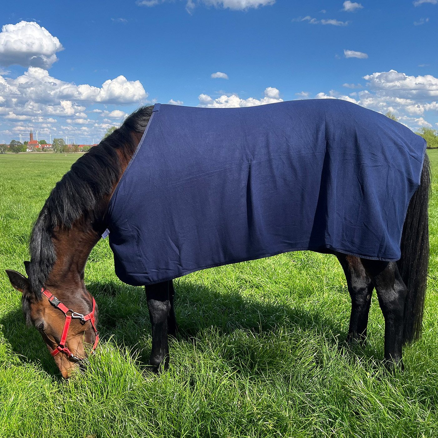 Brama-West Pferde-Abschwitzdecke Basic Pferdedecke