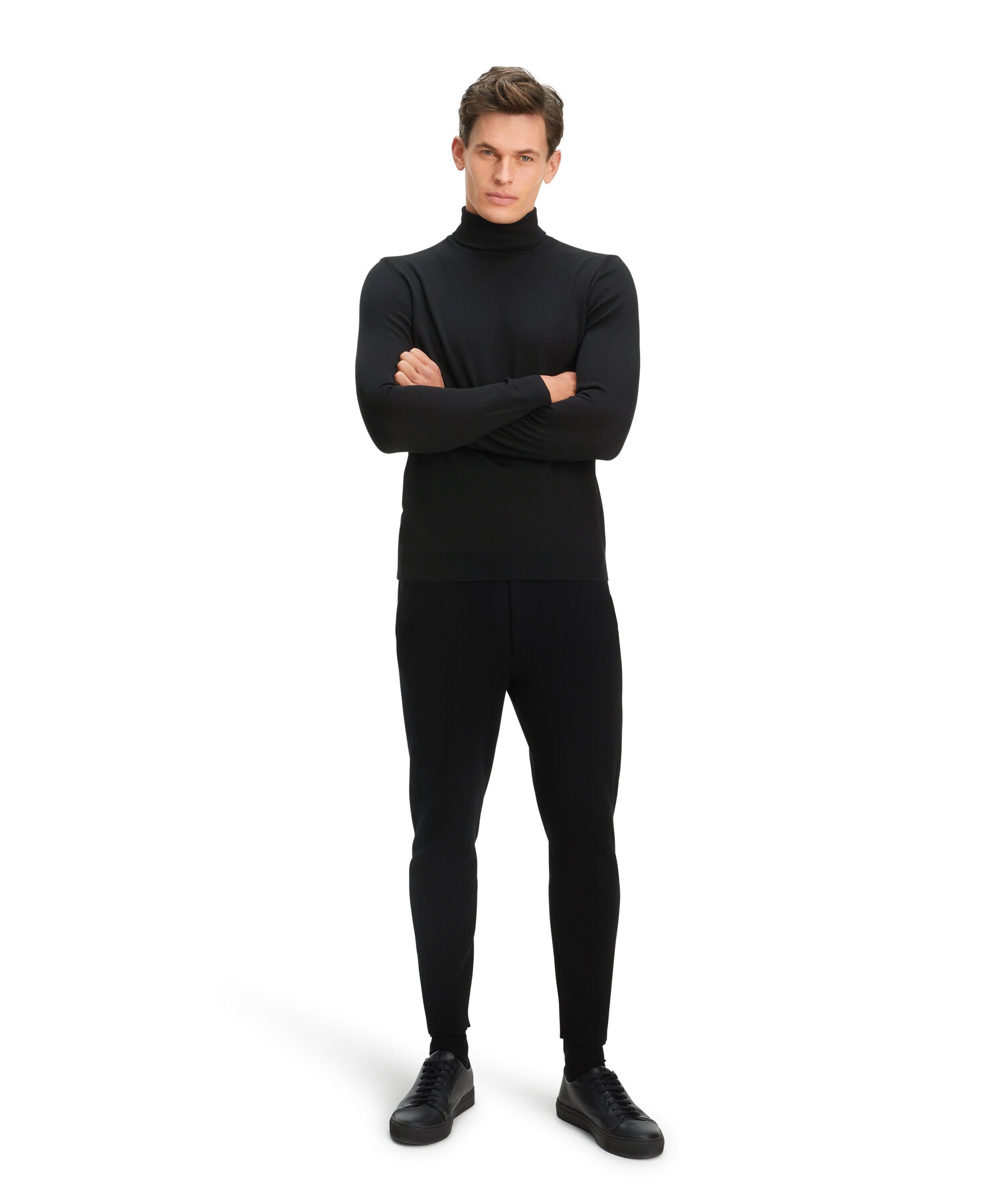 FALKE Strickpullover Pure Merino Wool Pullover (1-tlg) aus reiner, extrafeiner Merinowolle
