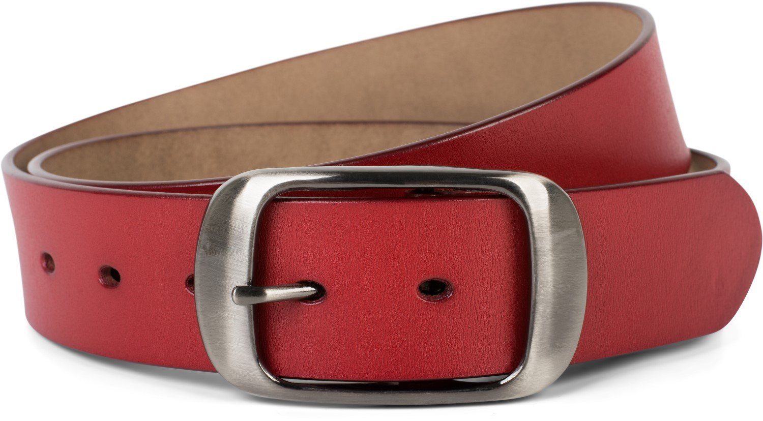 styleBREAKER Ledergürtel Unisex Leder Gürtel Unifarben (1-St) günstig online kaufen