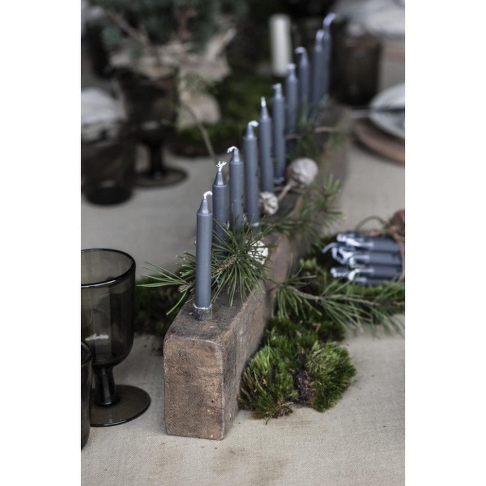 Ib Laursen Adventskerze Stillenat Adventskerzen 1–24 Stabkerzen Schwarz Set günstig online kaufen