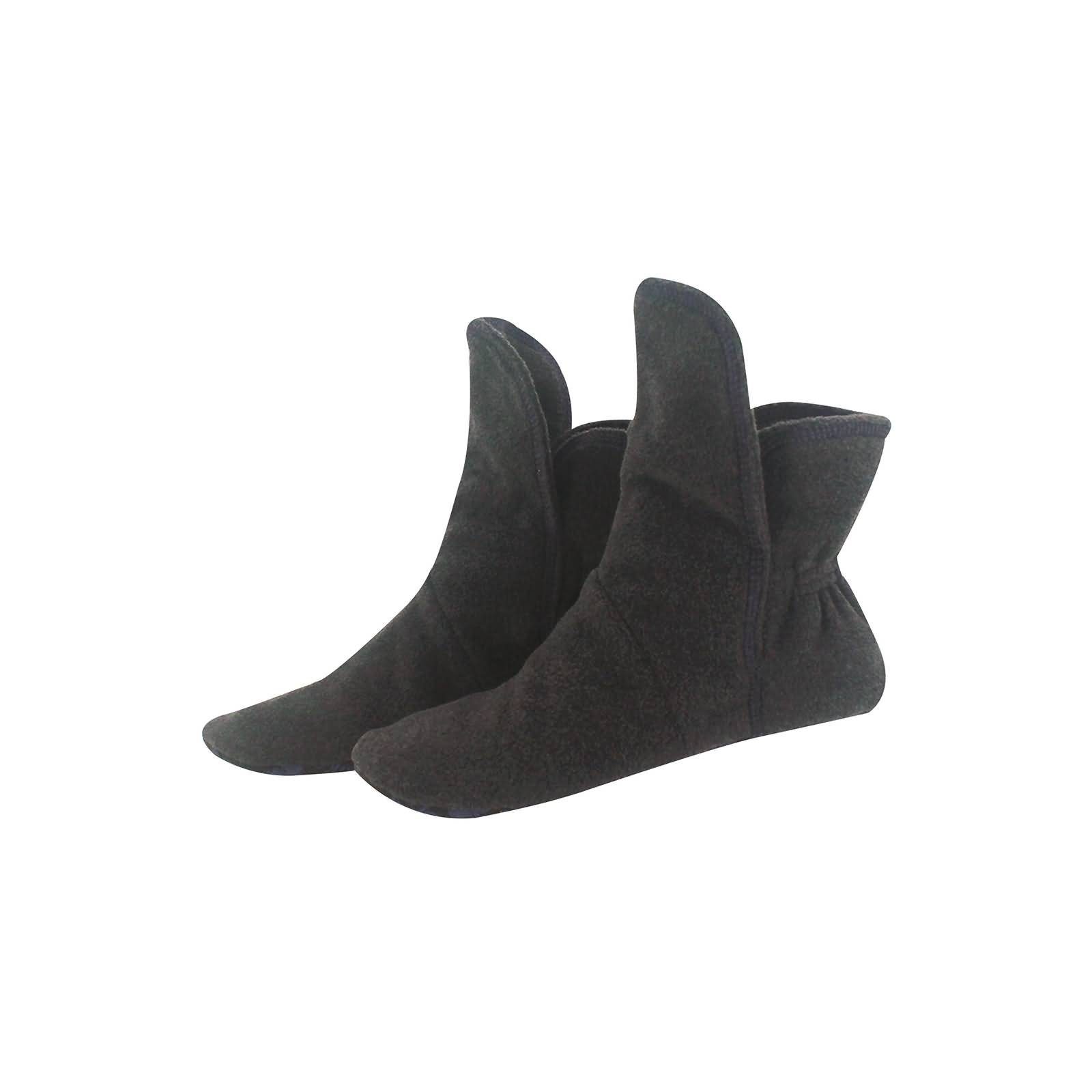 RAIKOU Hausstiefel Haussocken super flauschige Hüttenschuhe Hausschuh aus Micro Fleece mit ABS und Rutschfester Sohle