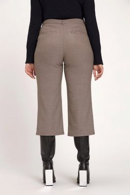 Ulla Popken Culotte Culotte Karomuster weites gerades Bein