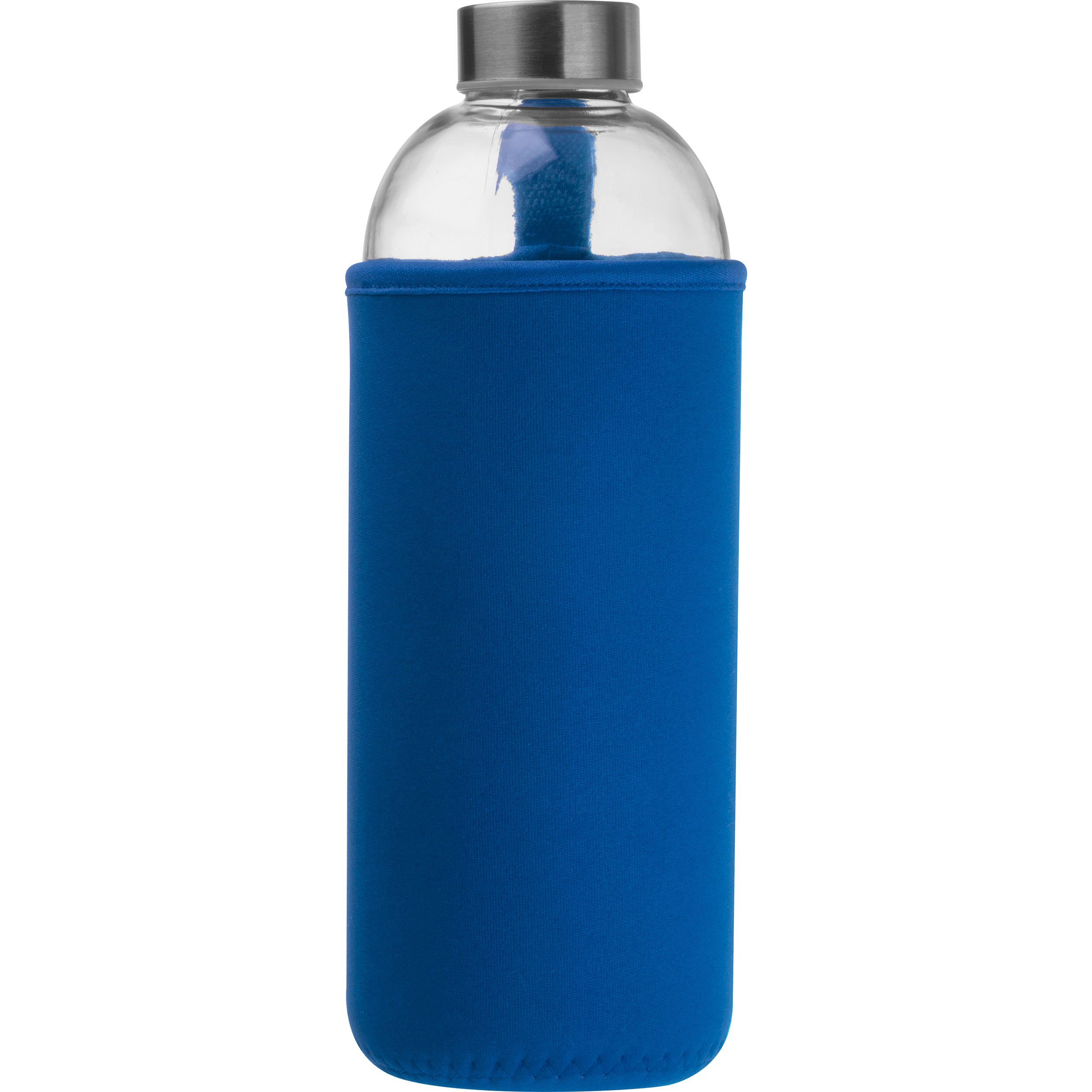 Macma Trinkflasche Trinkflasche aus Glas mit Neoprensleeve / 1000ml / Neoprenfarbe: blau
