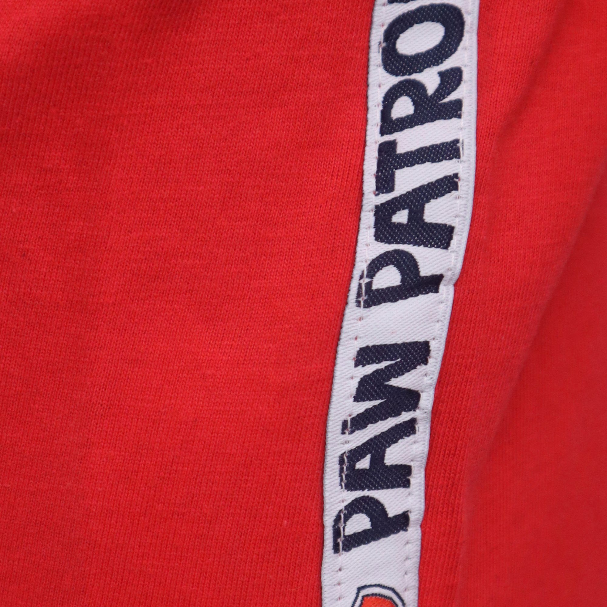 128, 100% 98 Chase Langarmshirt Gr. Marshall bis Paw PATROL Baumwolle PAW Rot Kinder Patrol Shirt