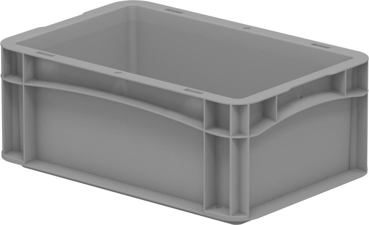 Eurobox-System Box Vollwand 30 x 20 x 12 cm Grau günstig online kaufen