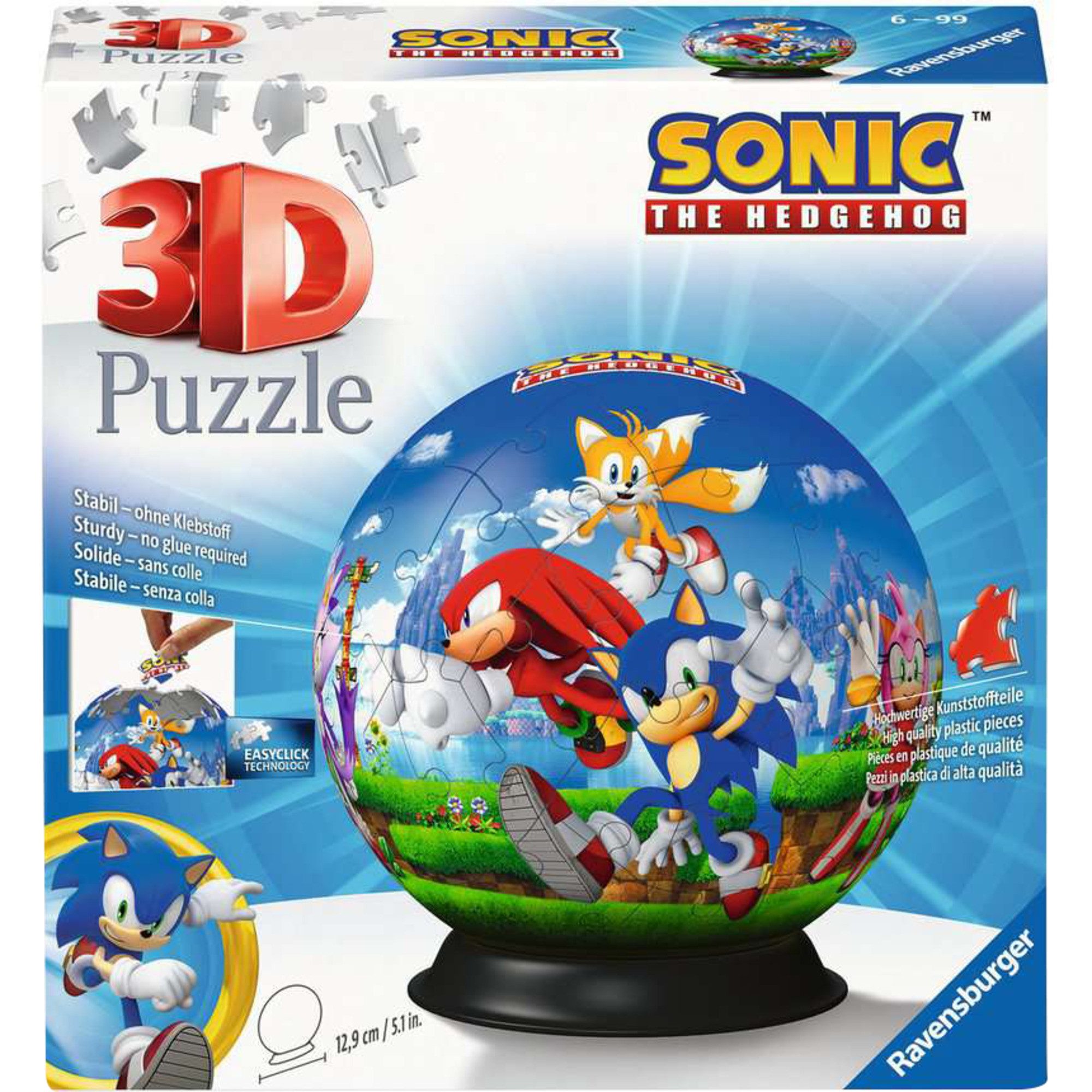 Produktbild von Ravensburger 3D Puzzle 11761 - Puzzle-Ball Mickey Mouse - Puzzleball Mit Ansteckbaren Ohren Für Große Und Kleine Disney Und Micky Maus-Fans Ab 6 Jahren